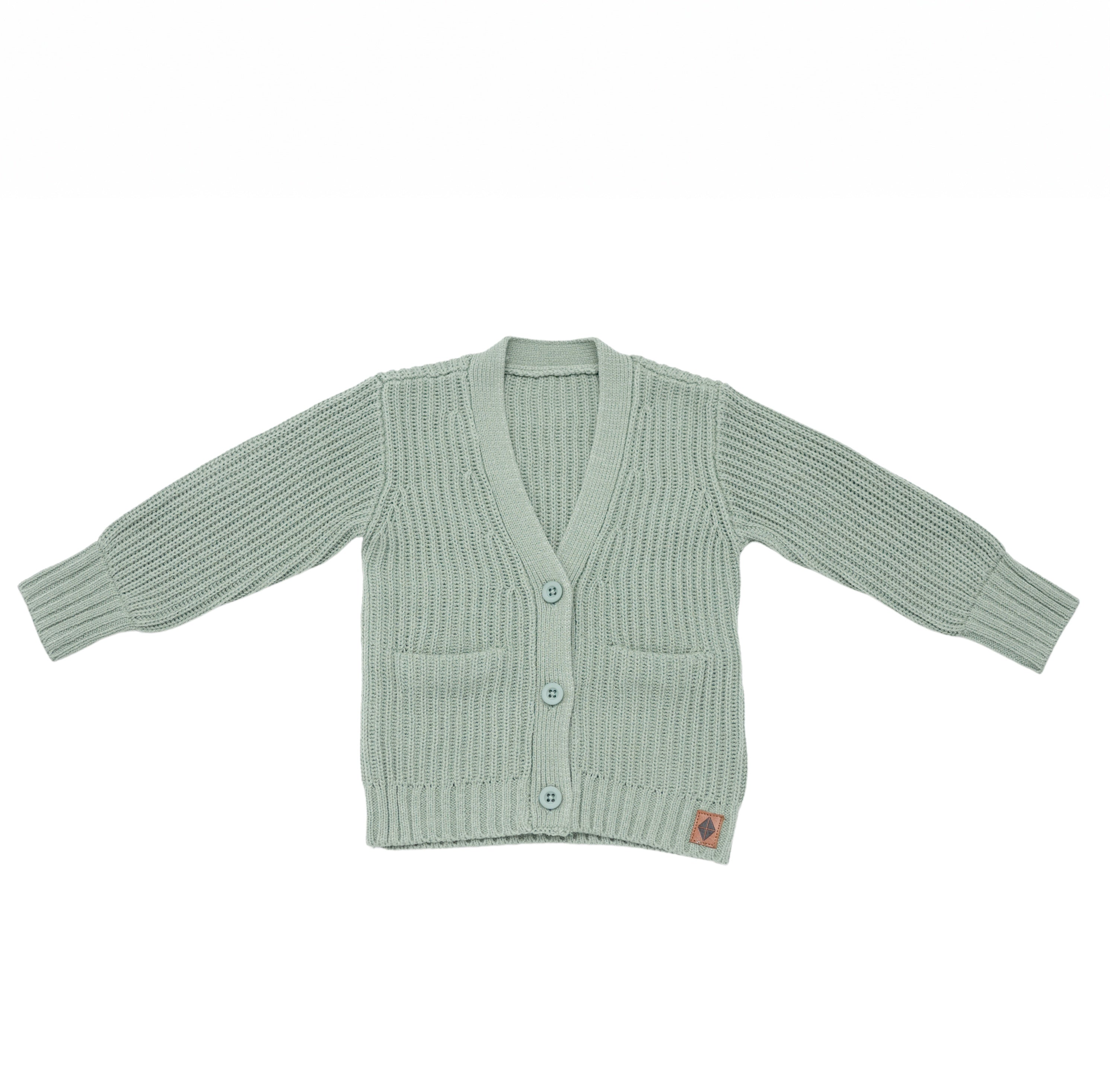 Chunky Knit Oversized Cardigan in Thyme