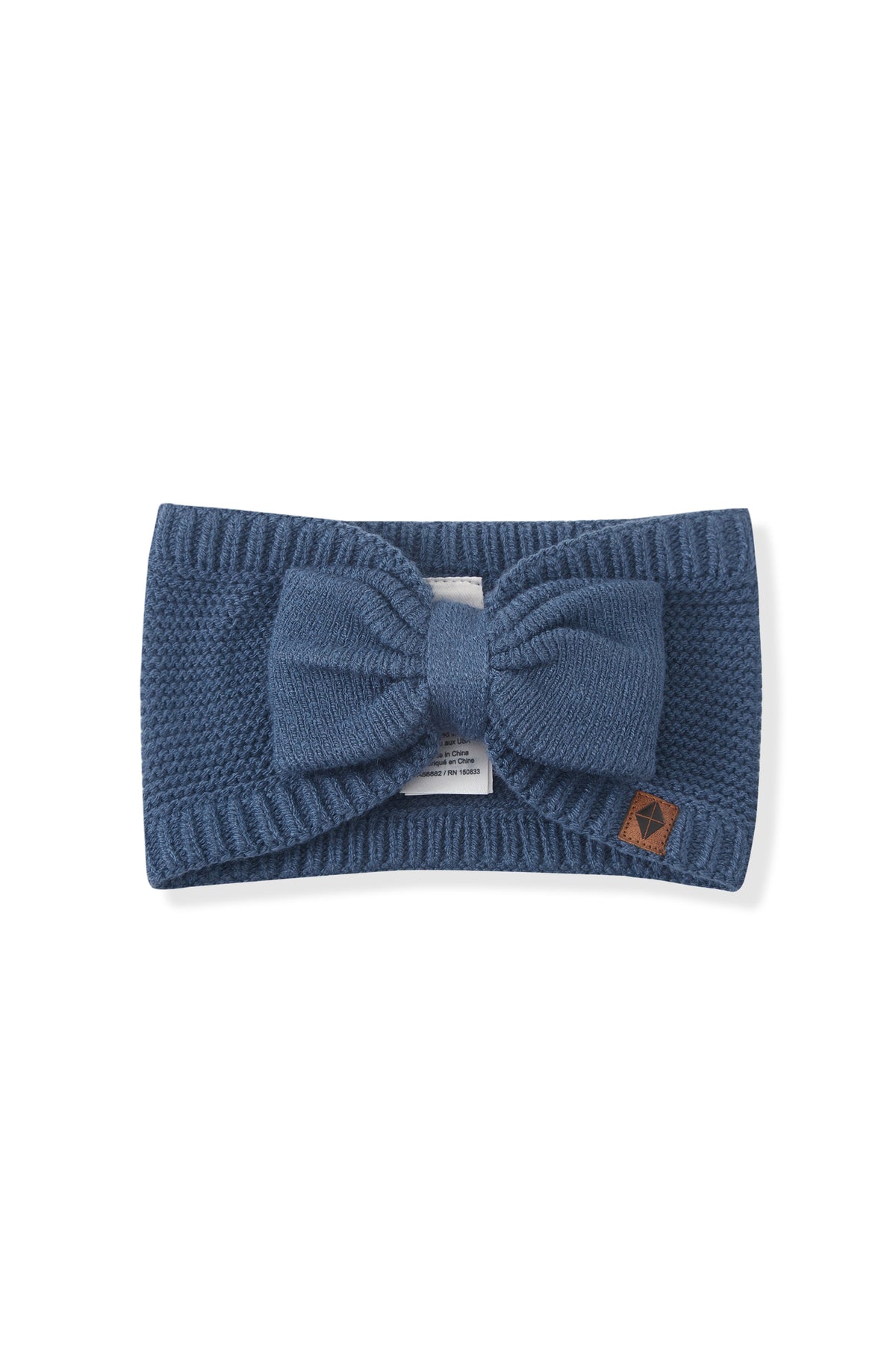 Chunky Knit Bow Headband in Oxford