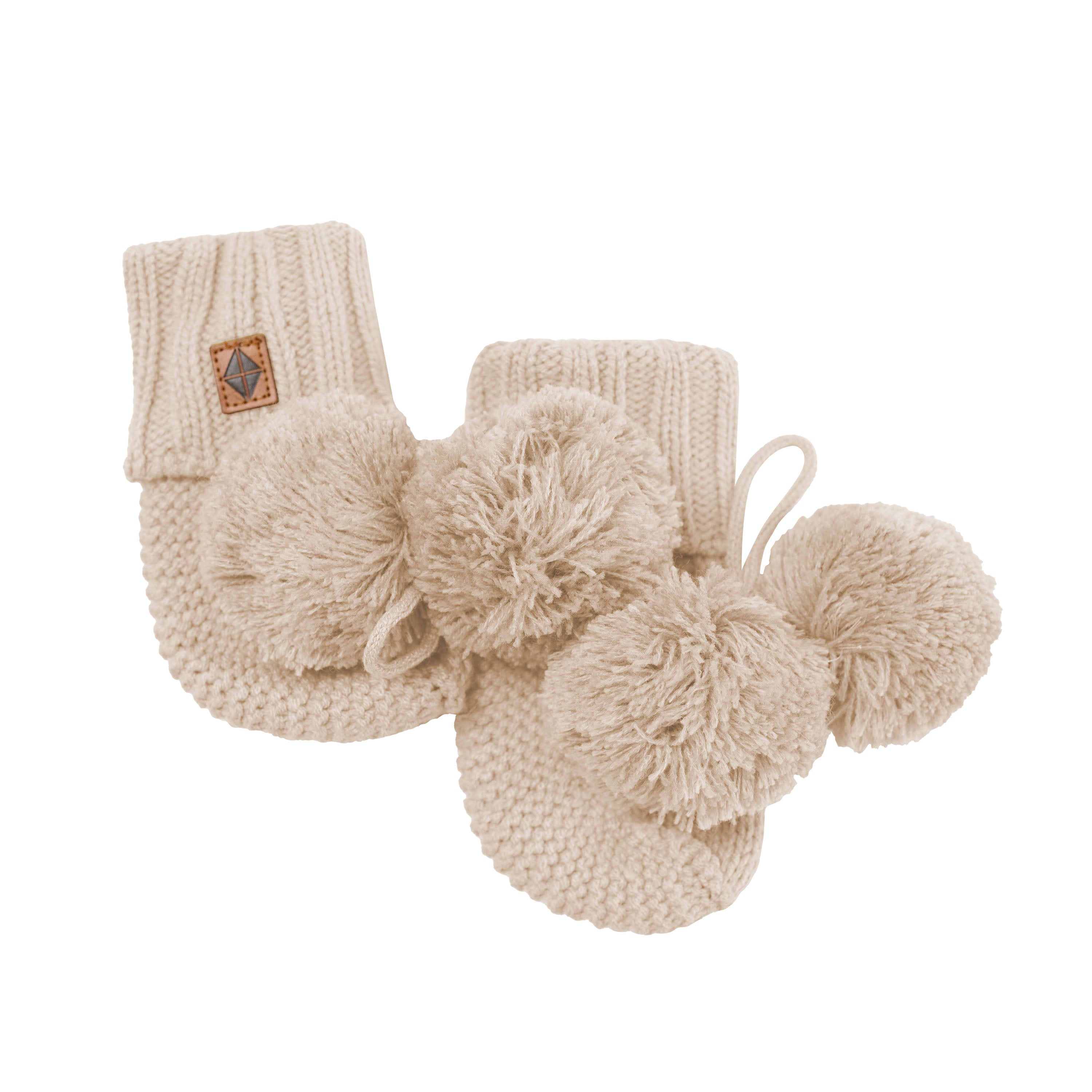 Product photo of the Knit Booties in Almond