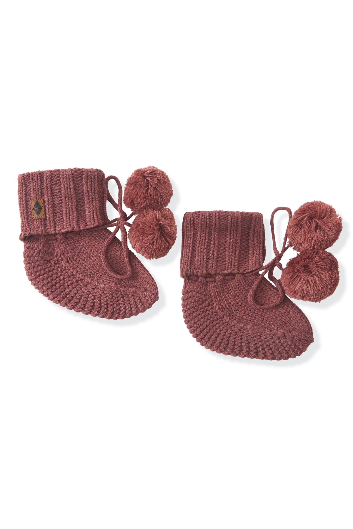 Knit Booties in Ember
