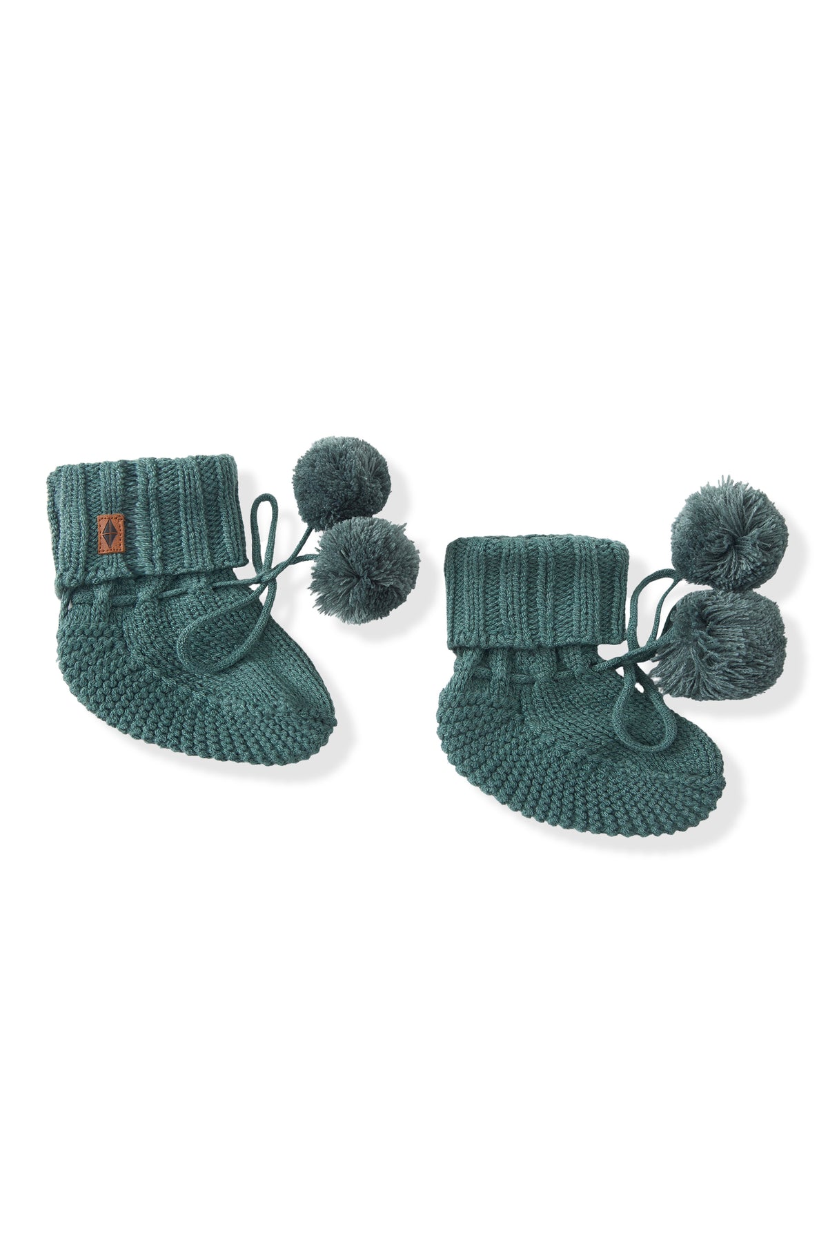 Knit Booties in Pine
