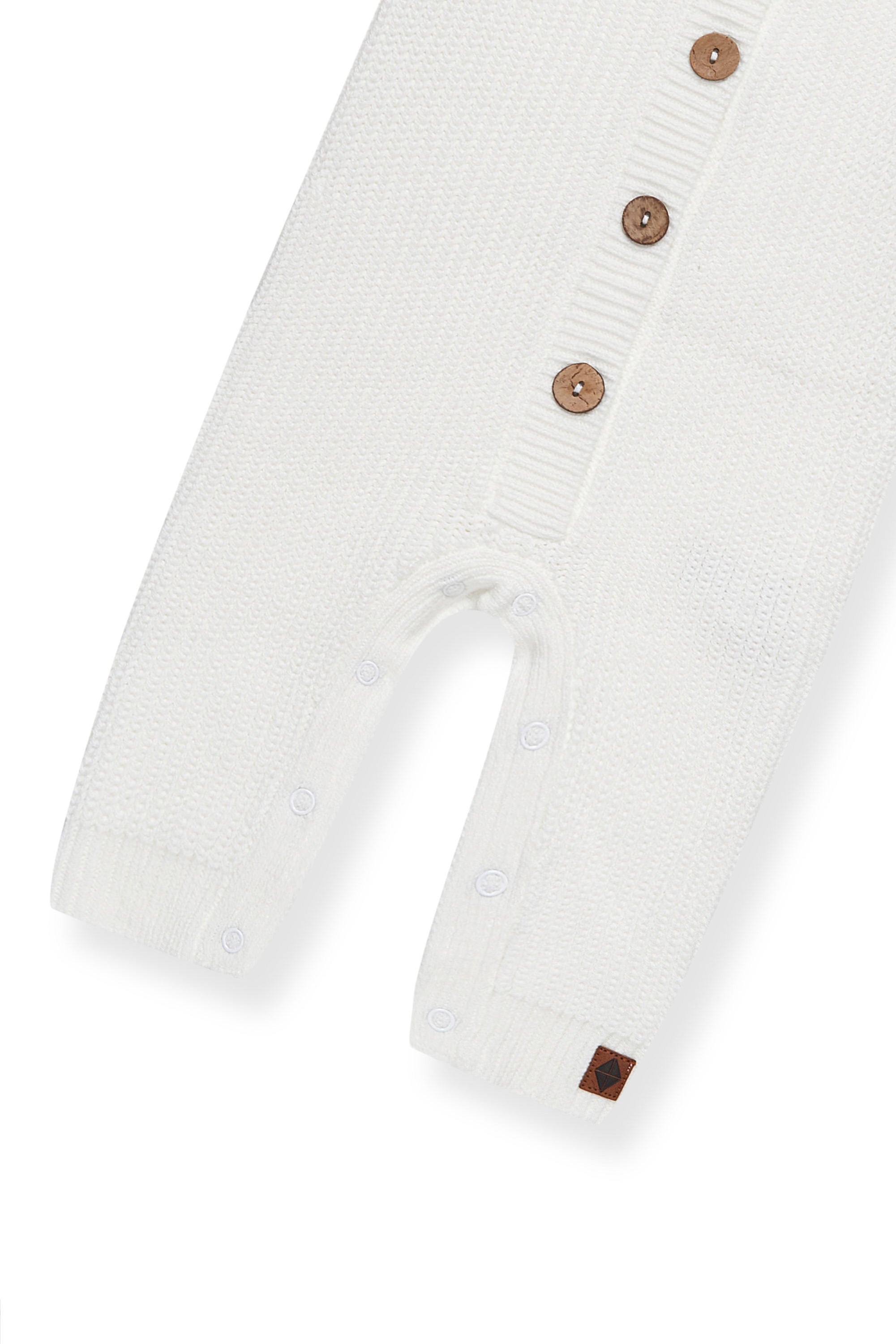 Bottom part of Chunky Knit Jumpsuit in cloud on a white background