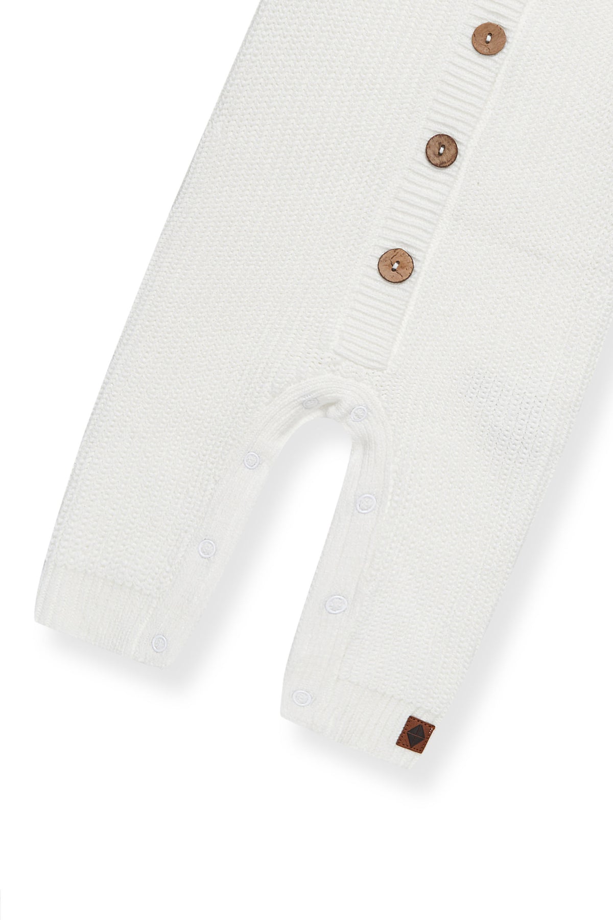 Bottom part of Chunky Knit Jumpsuit in cloud on a white background