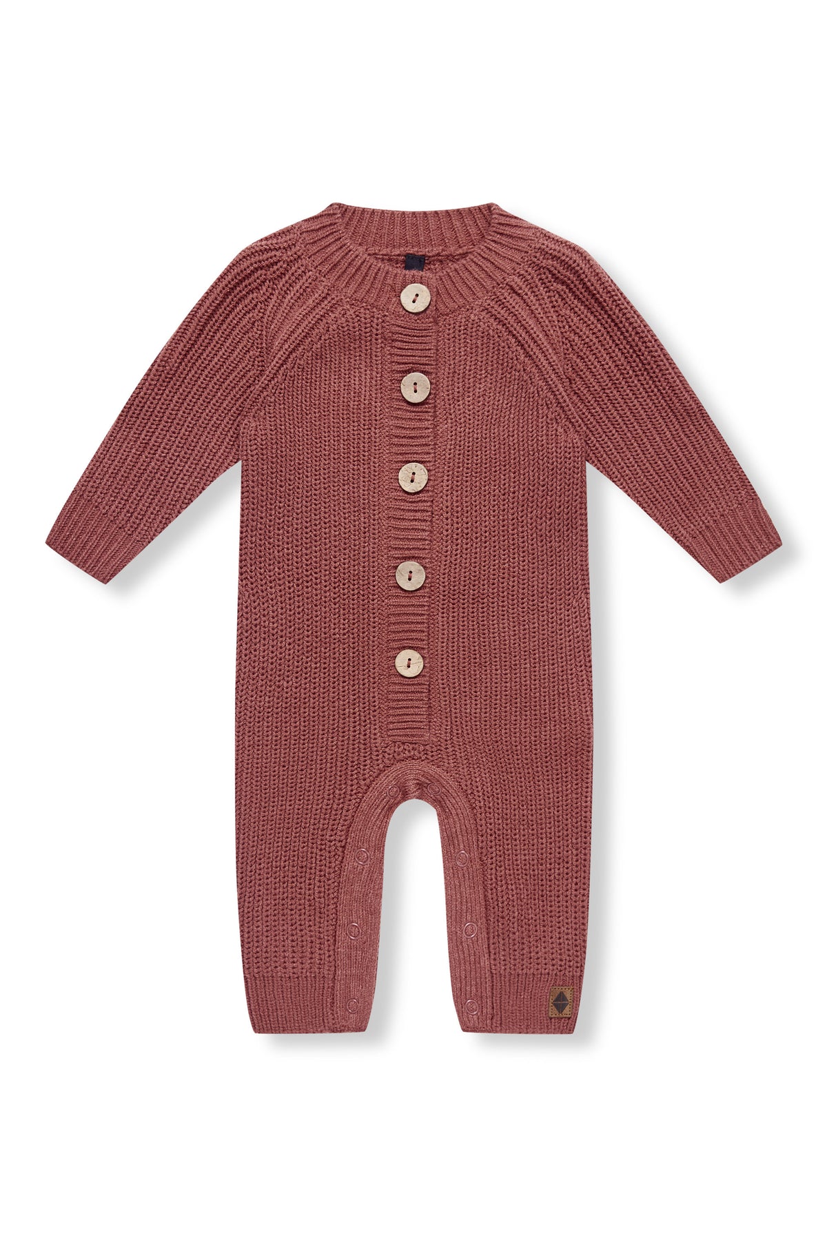 Chunky Knit Jumpsuit in Ember