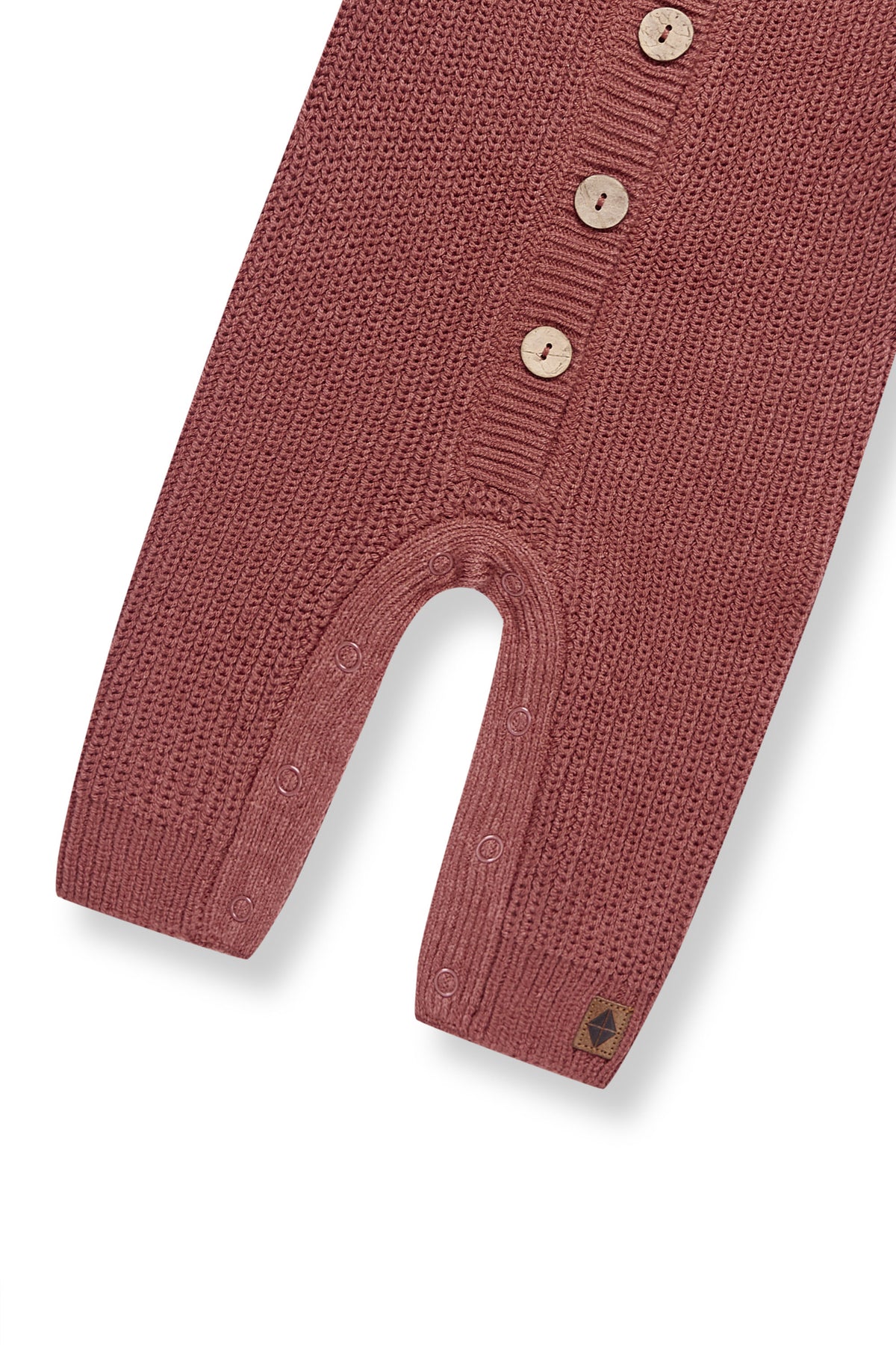 Bottom part of Chunky Knit Jumpsuit in Ember on a white background