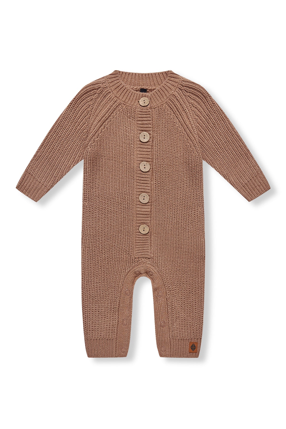 Chunky Knit Jumpsuit in Latte