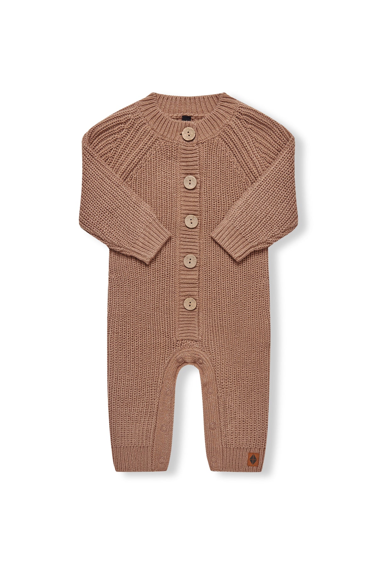 Chunky Knit Jumpsuit in Latte
