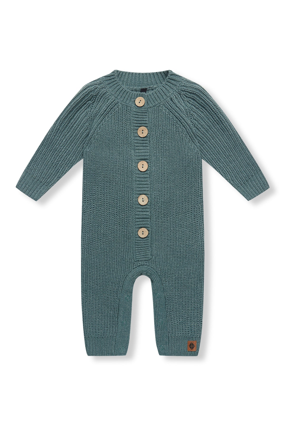 Chunky Knit Jumpsuit in Pine