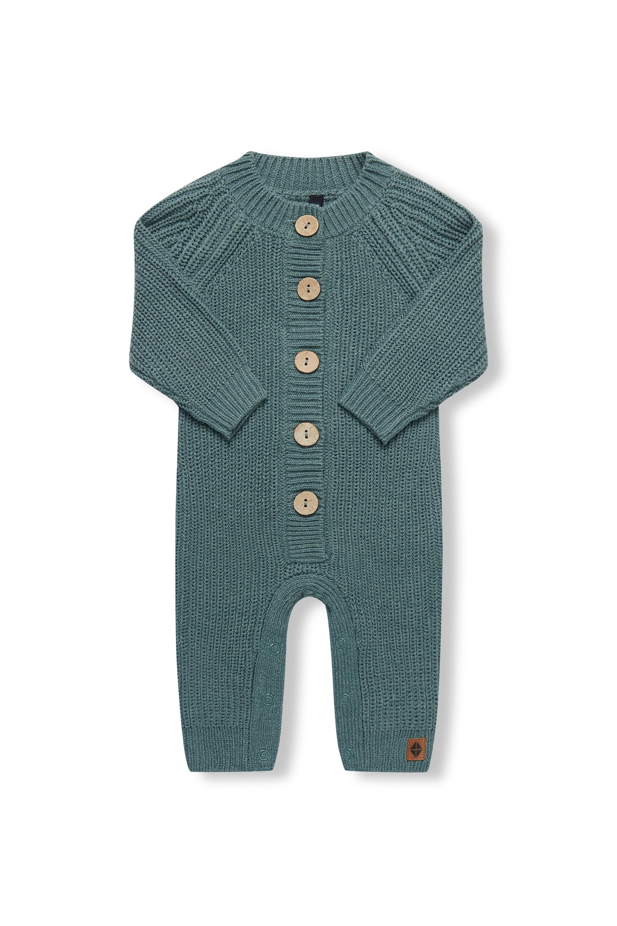 Chunky Knit Jumpsuit in Pine