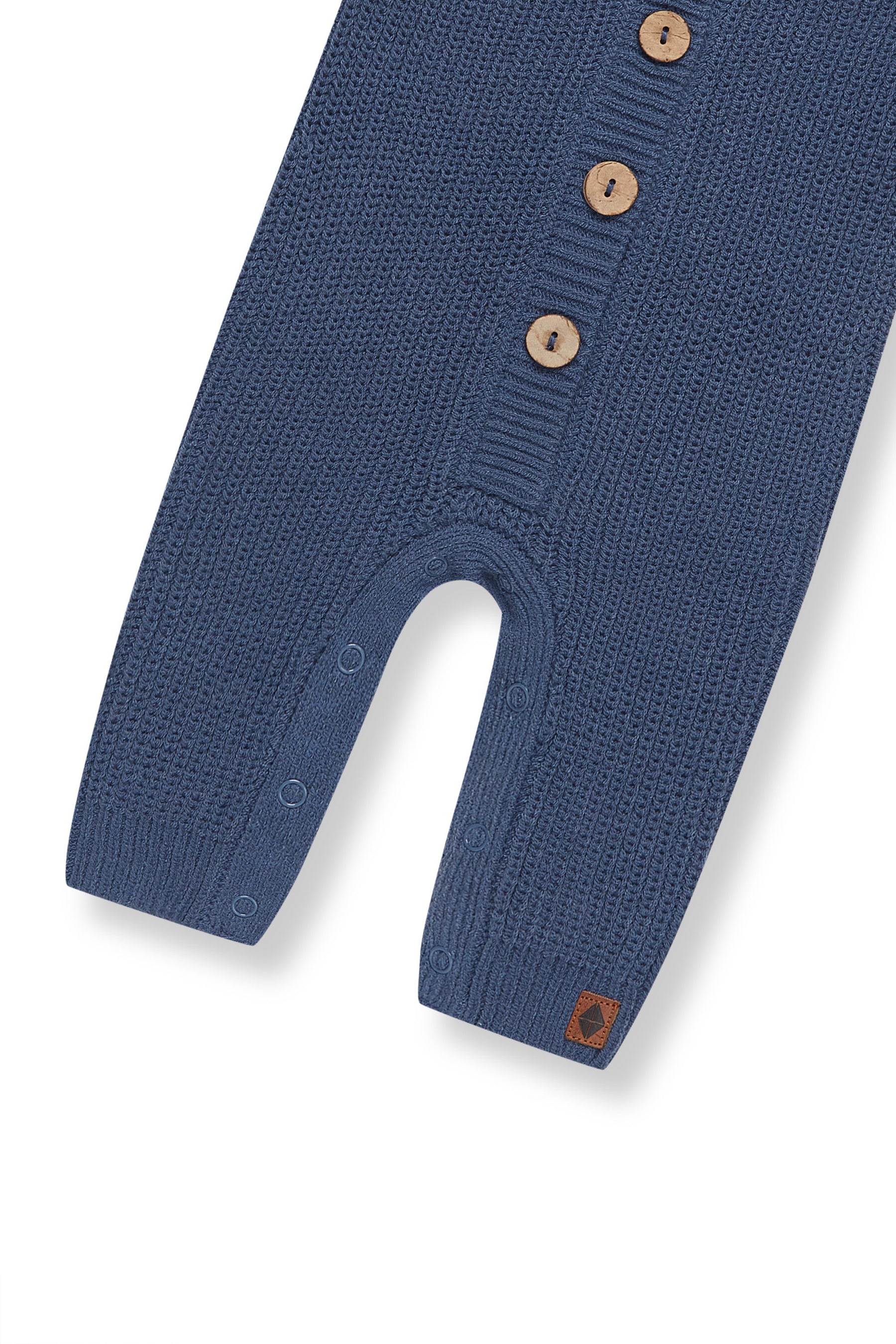 Bottom part of Chunky Knit Jumpsuit in oxford on a white background