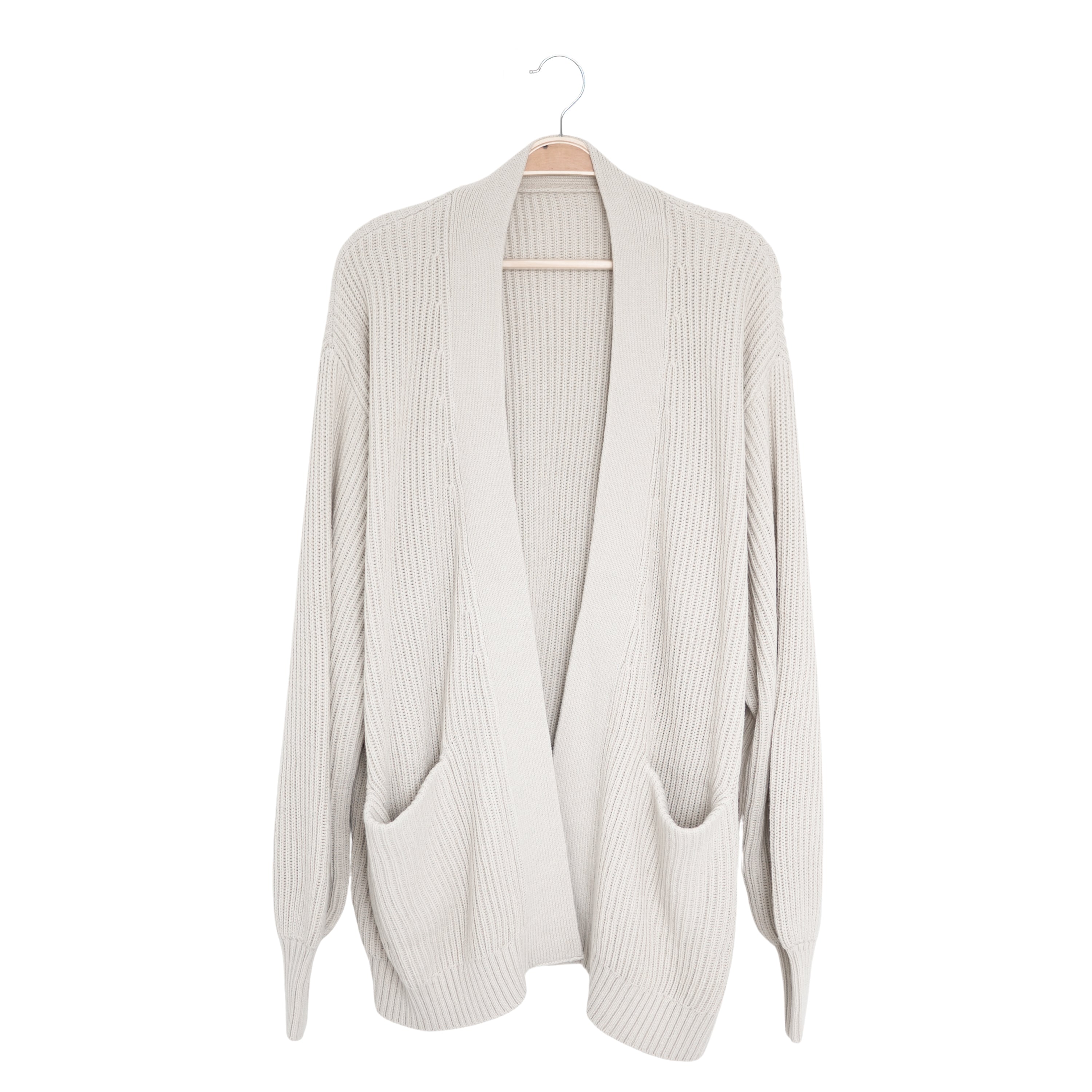 Chunky Knit Women's Oversized Cardigan in Oat