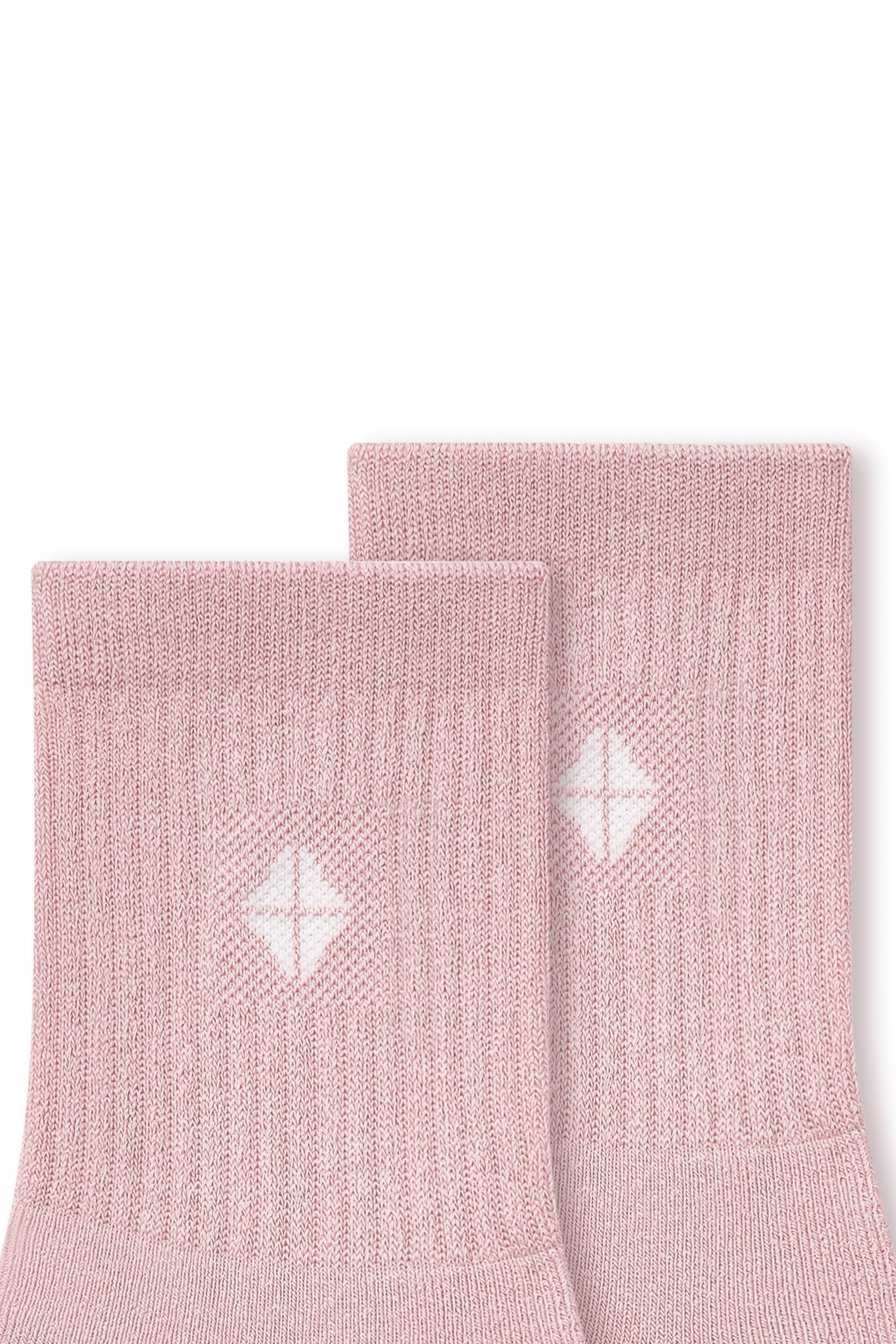 Adult Crew Socks in Blush