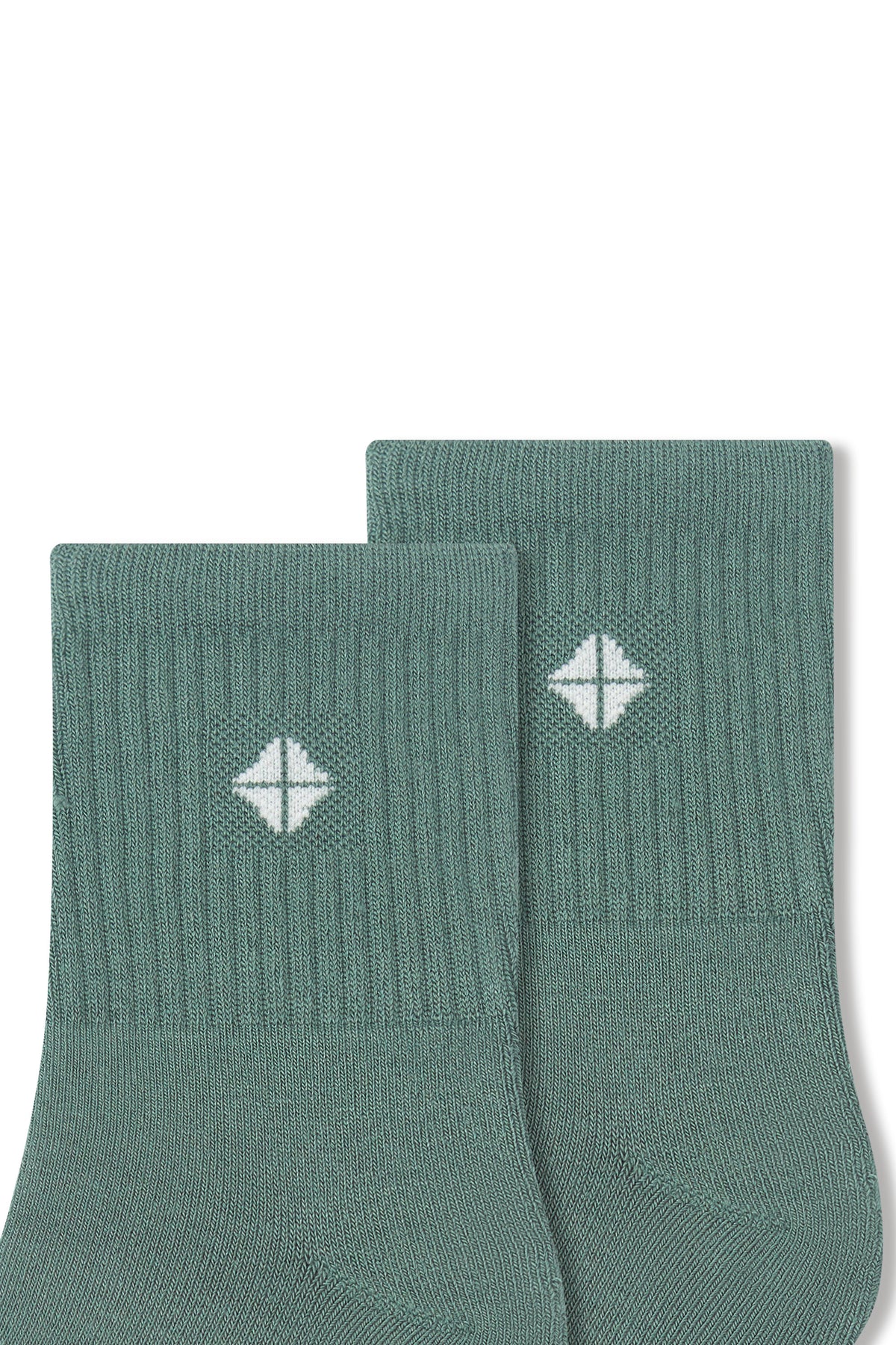 Adult Crew Socks in Pine