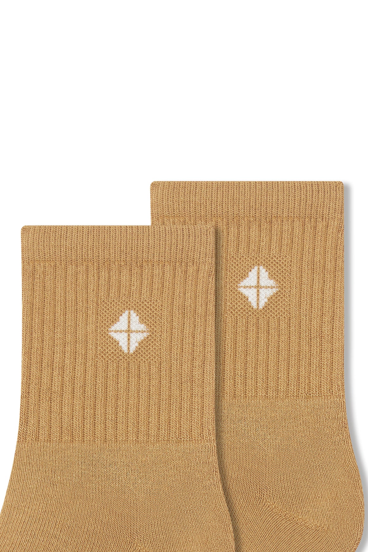 Adult Crew Socks in Ochre