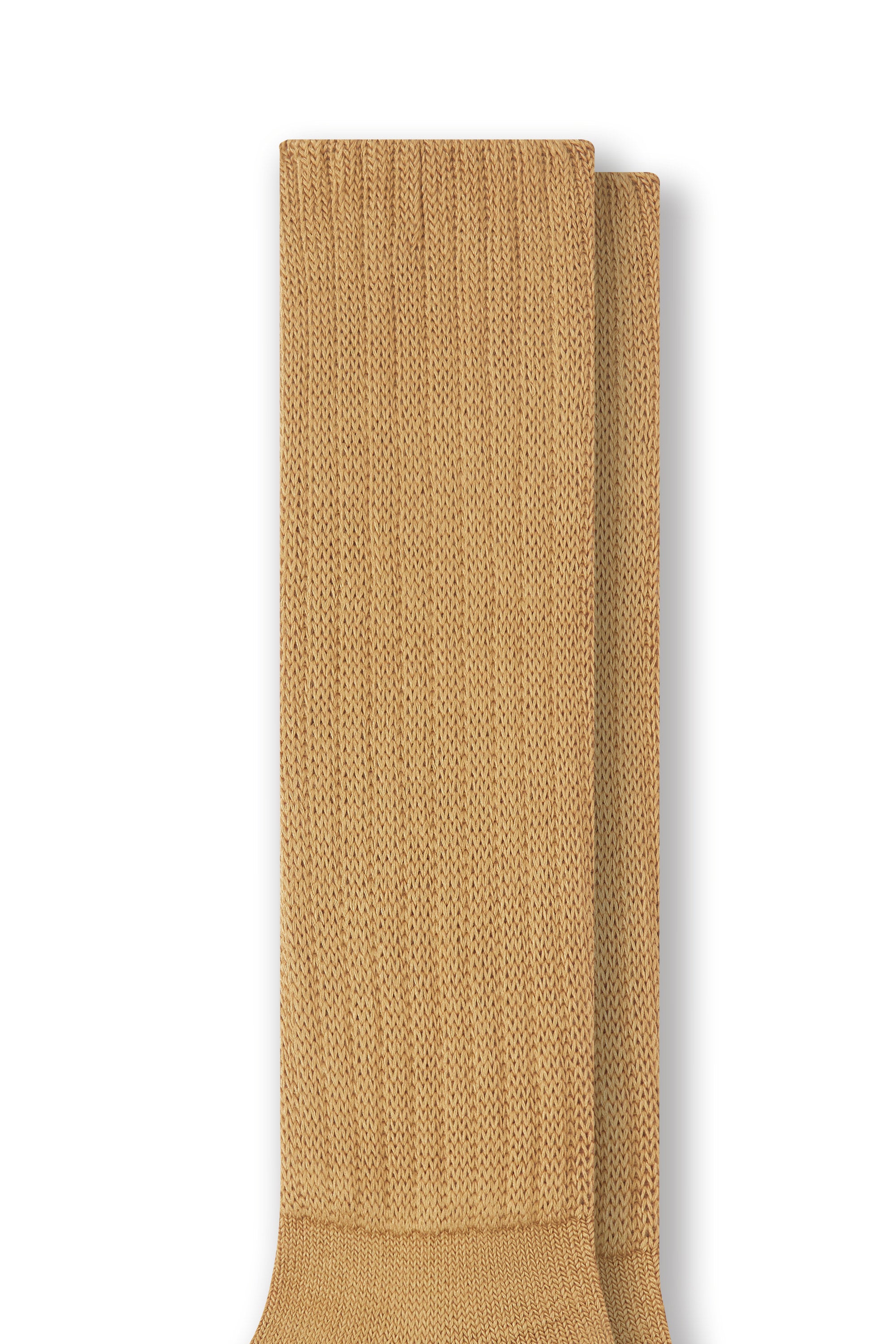 Adult Scrunch Socks in Ochre color on a white background