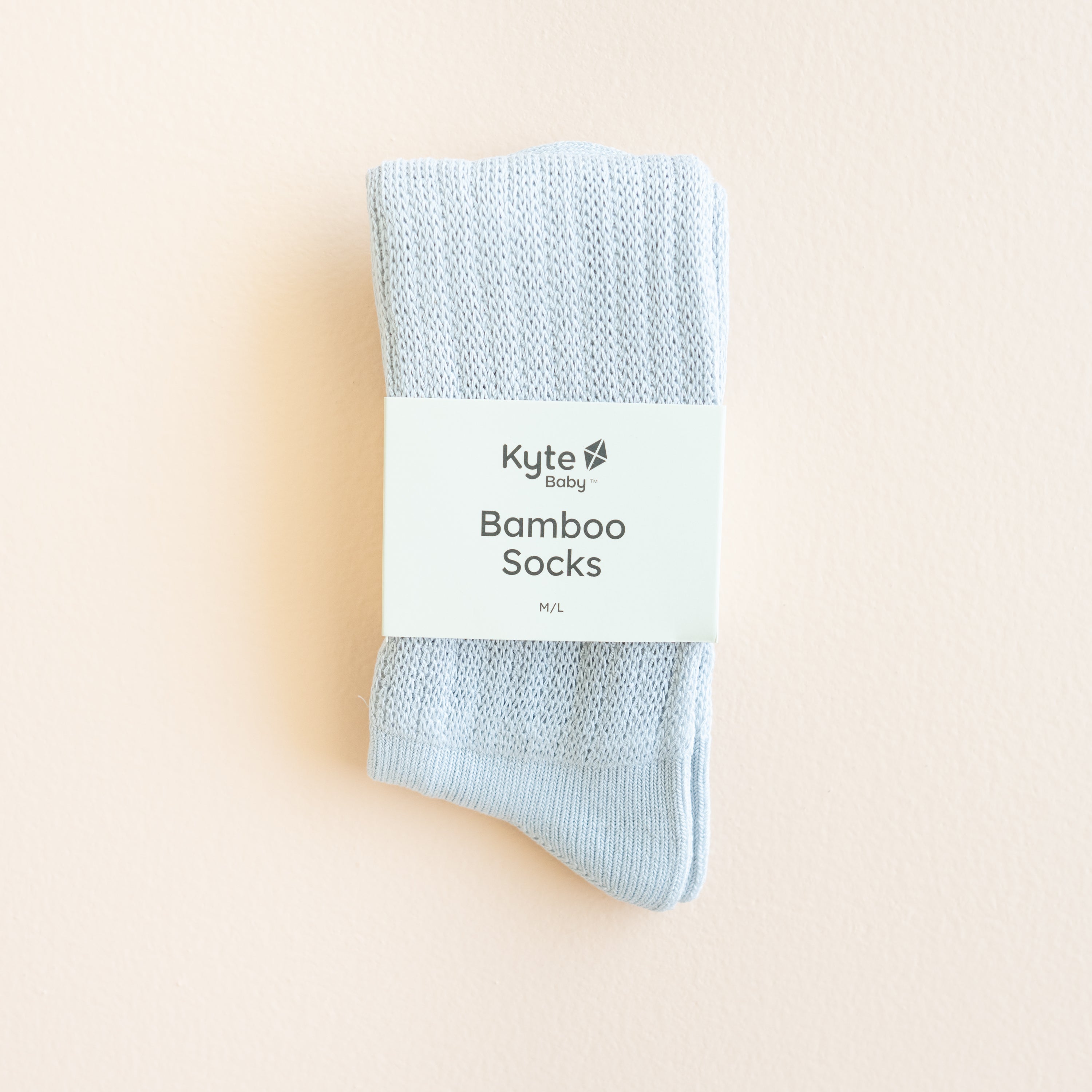 Adult Scrunch Socks in Storm shown in its packaging