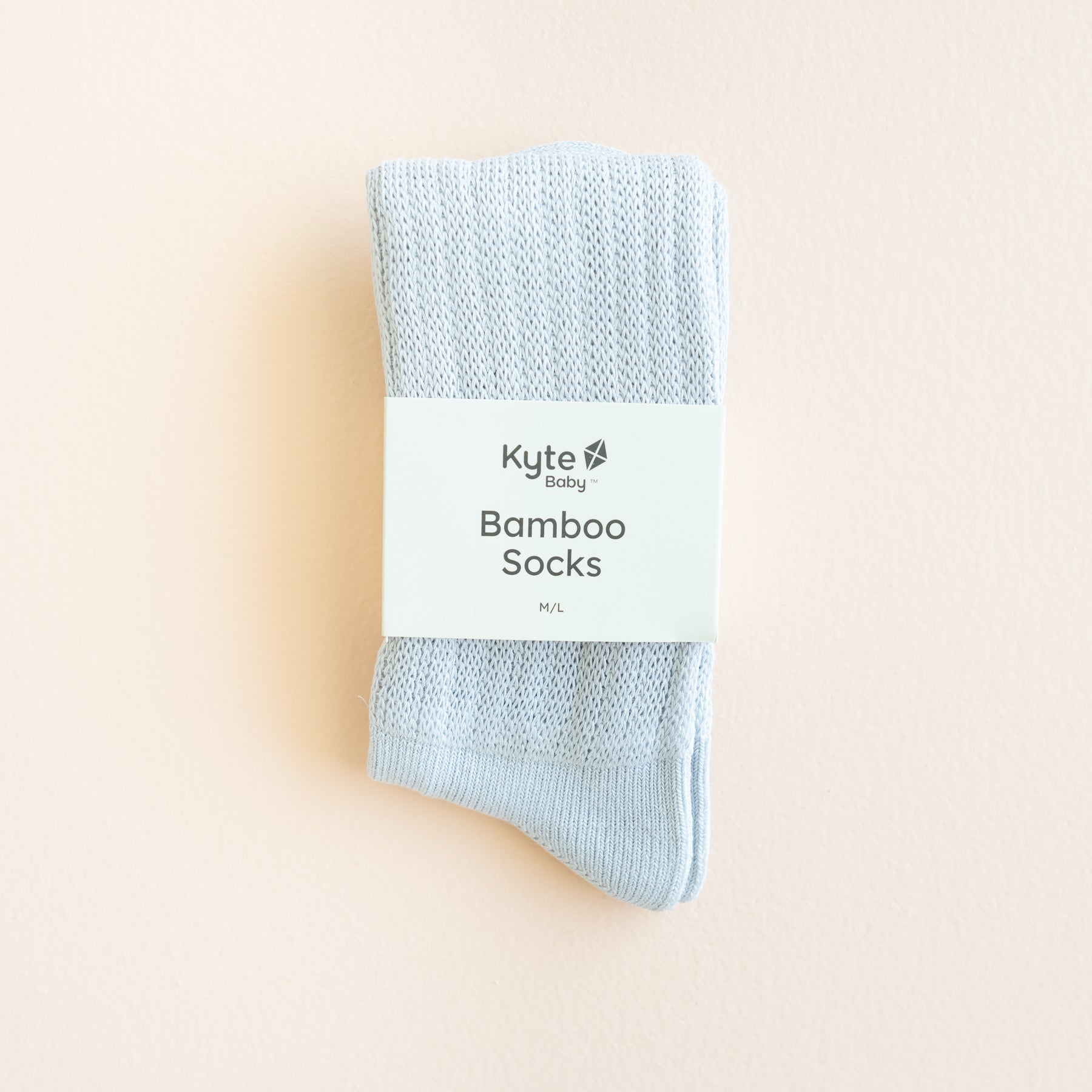 Adult Scrunch Socks in Storm shown in its packaging