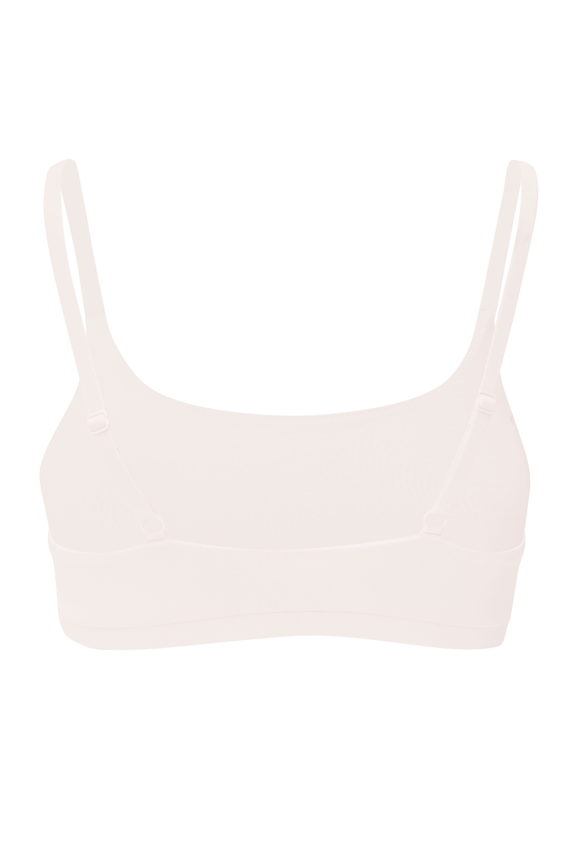 Back of Women's adjustable Scoop Neck Bralette in Blonde