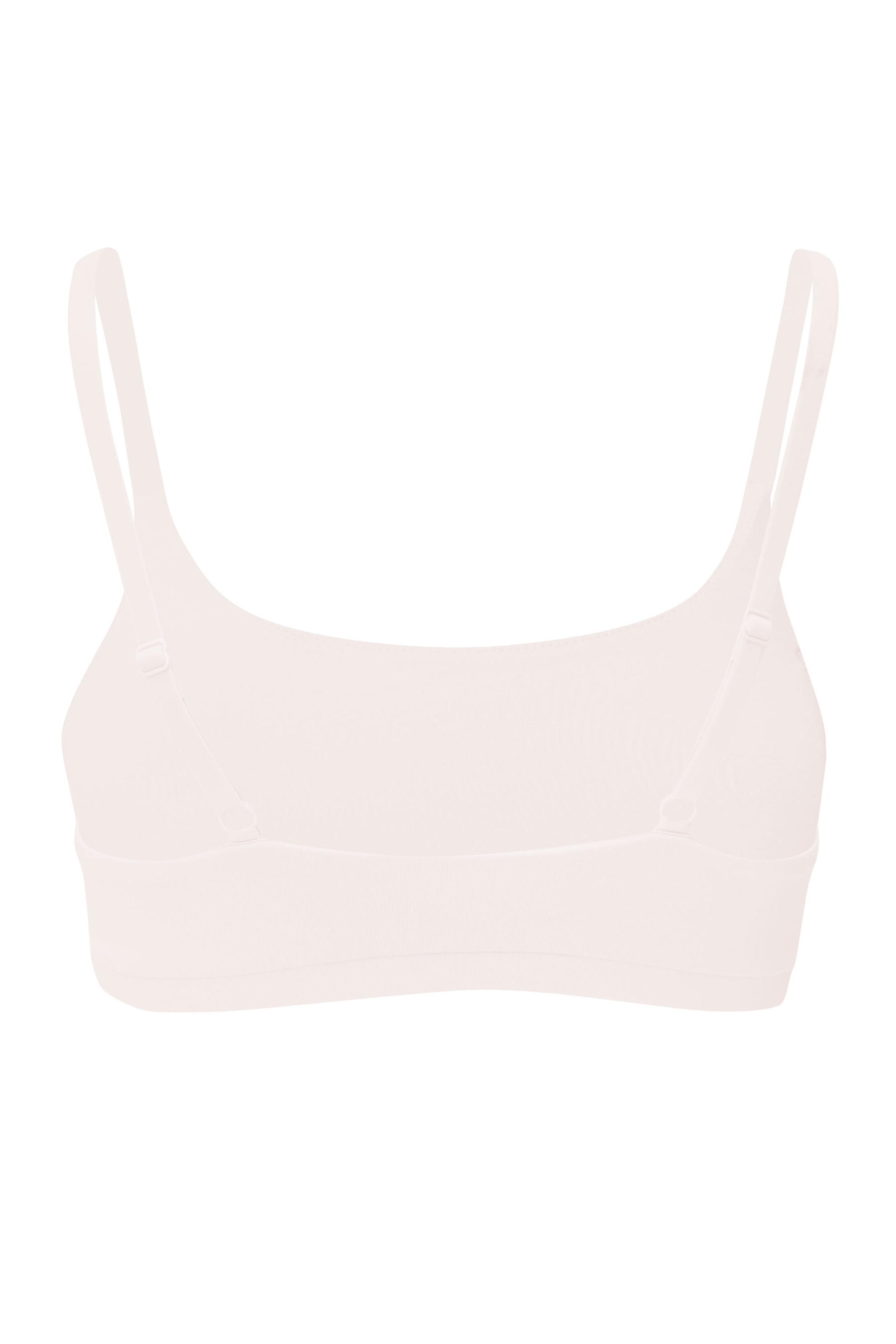 Back of Women's adjustable Scoop Neck Bralette in Blonde