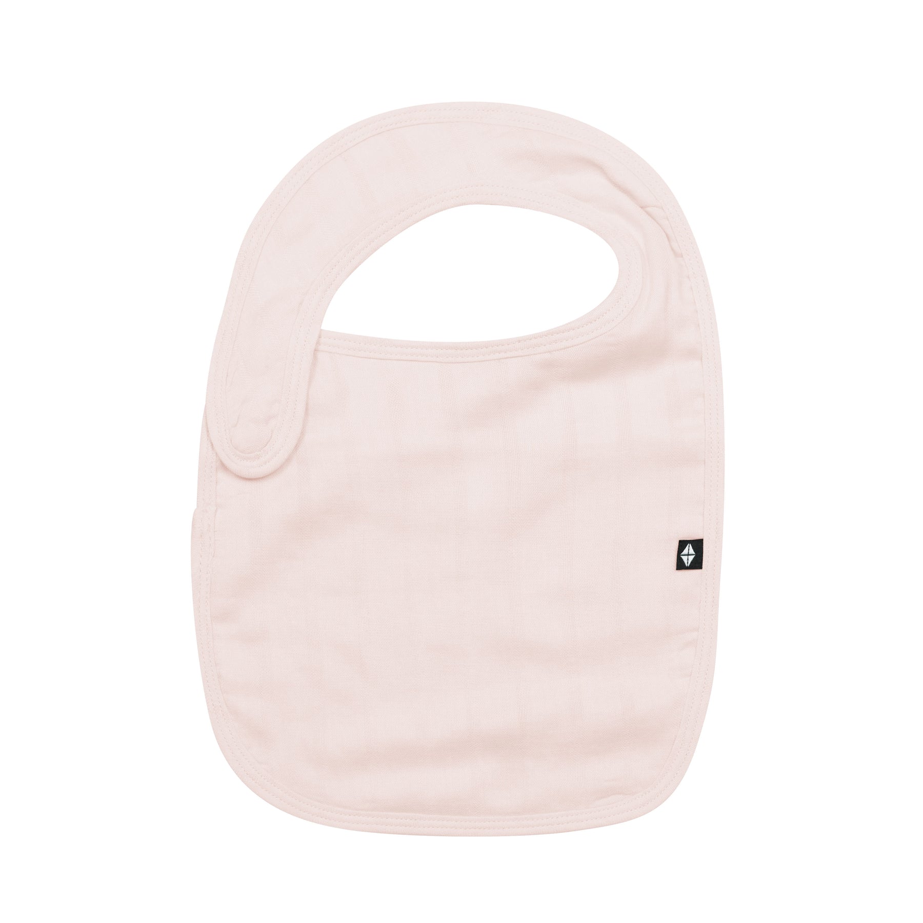 Bamboo Muslin Bib in Blush front