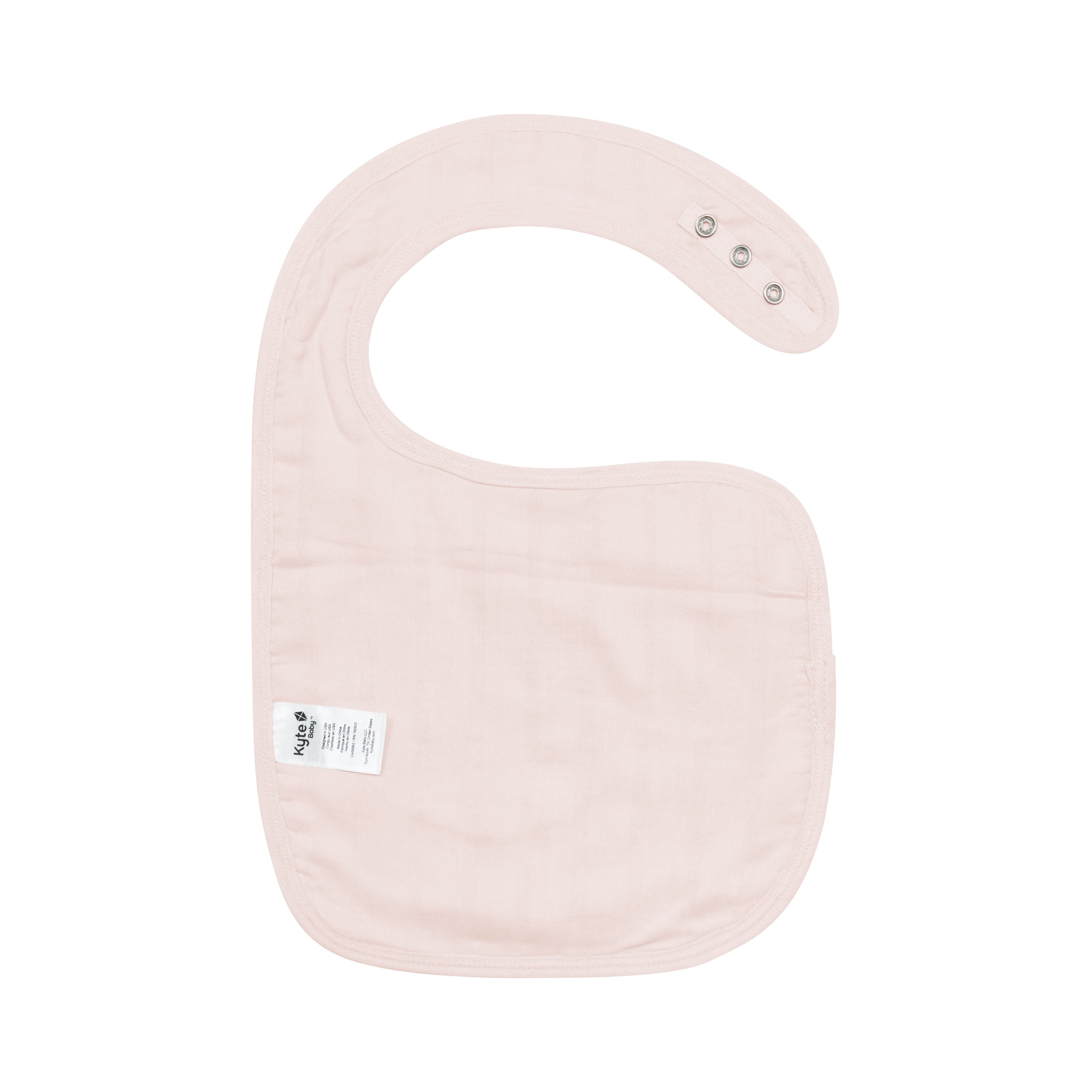 Bamboo Muslin Bib in Blush back