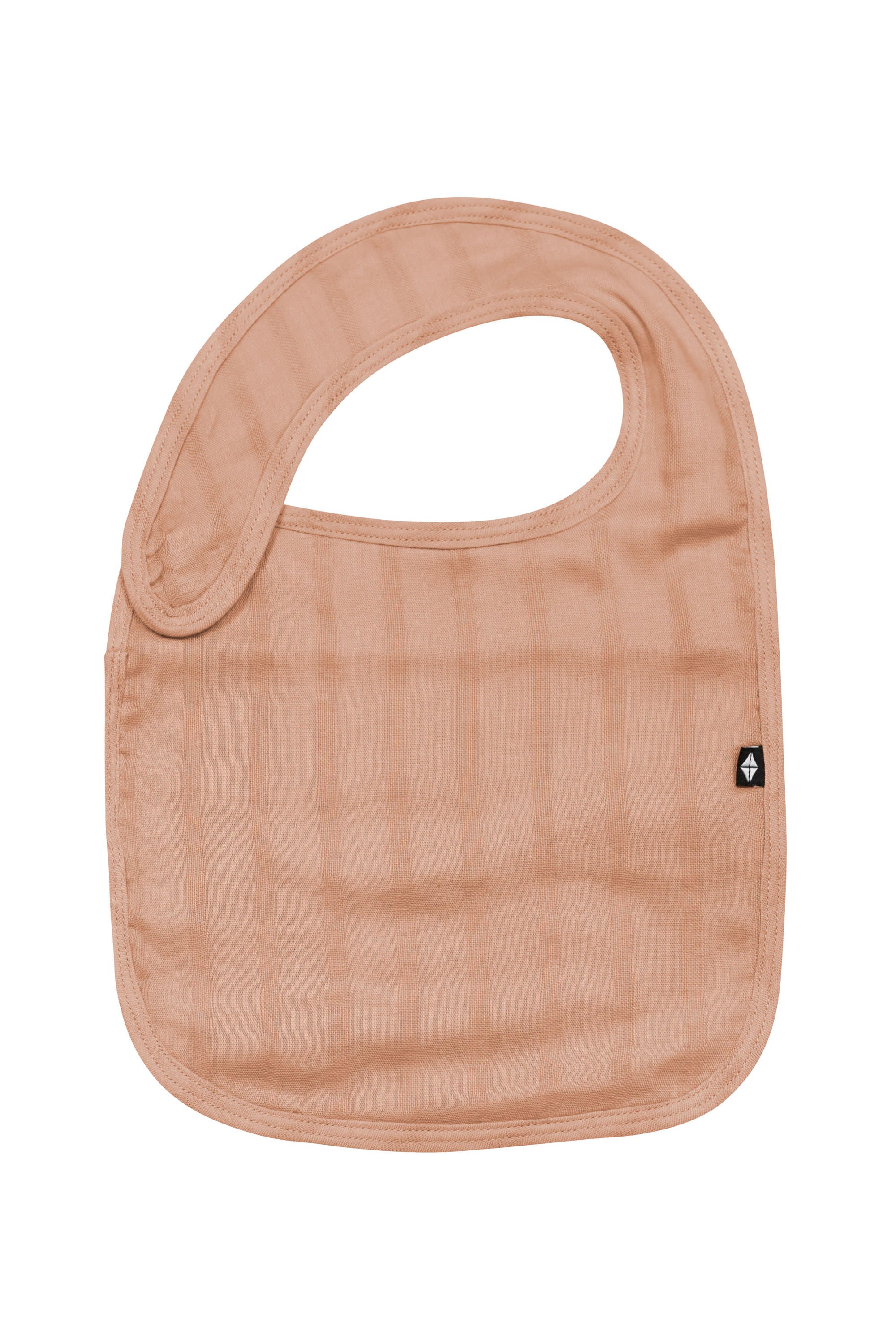 Front of Bamboo Muslin Bib in Fawn