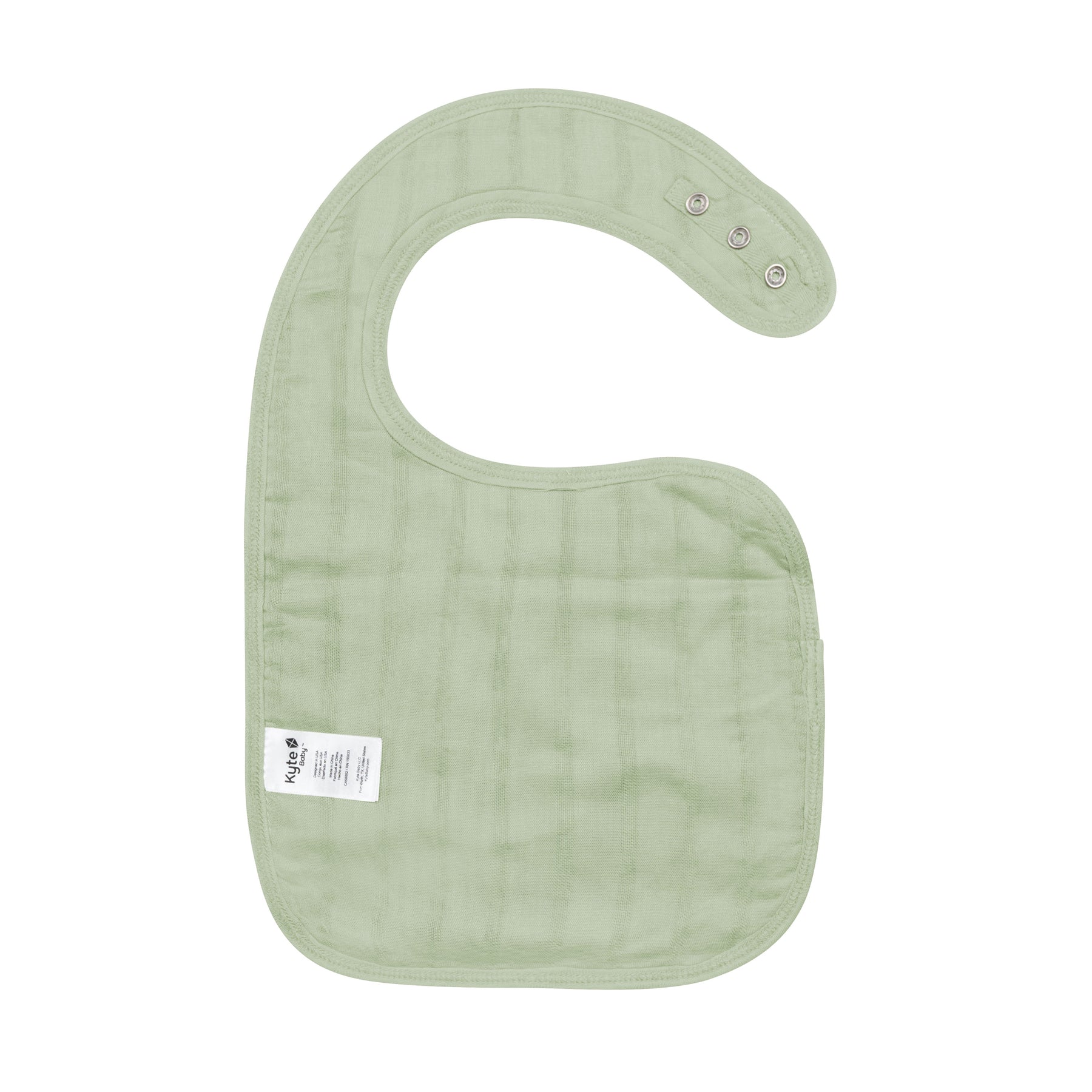 Bamboo Muslin Bib in Jojoba back