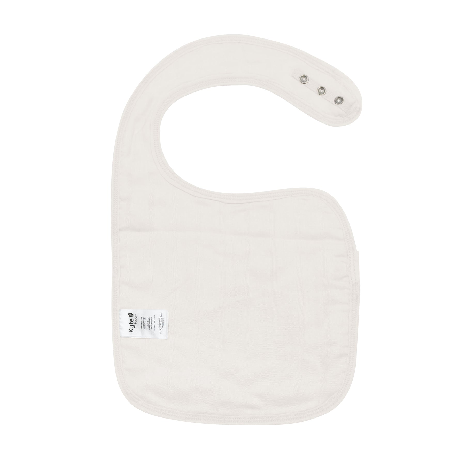 Bamboo Muslin Bib in Oat back