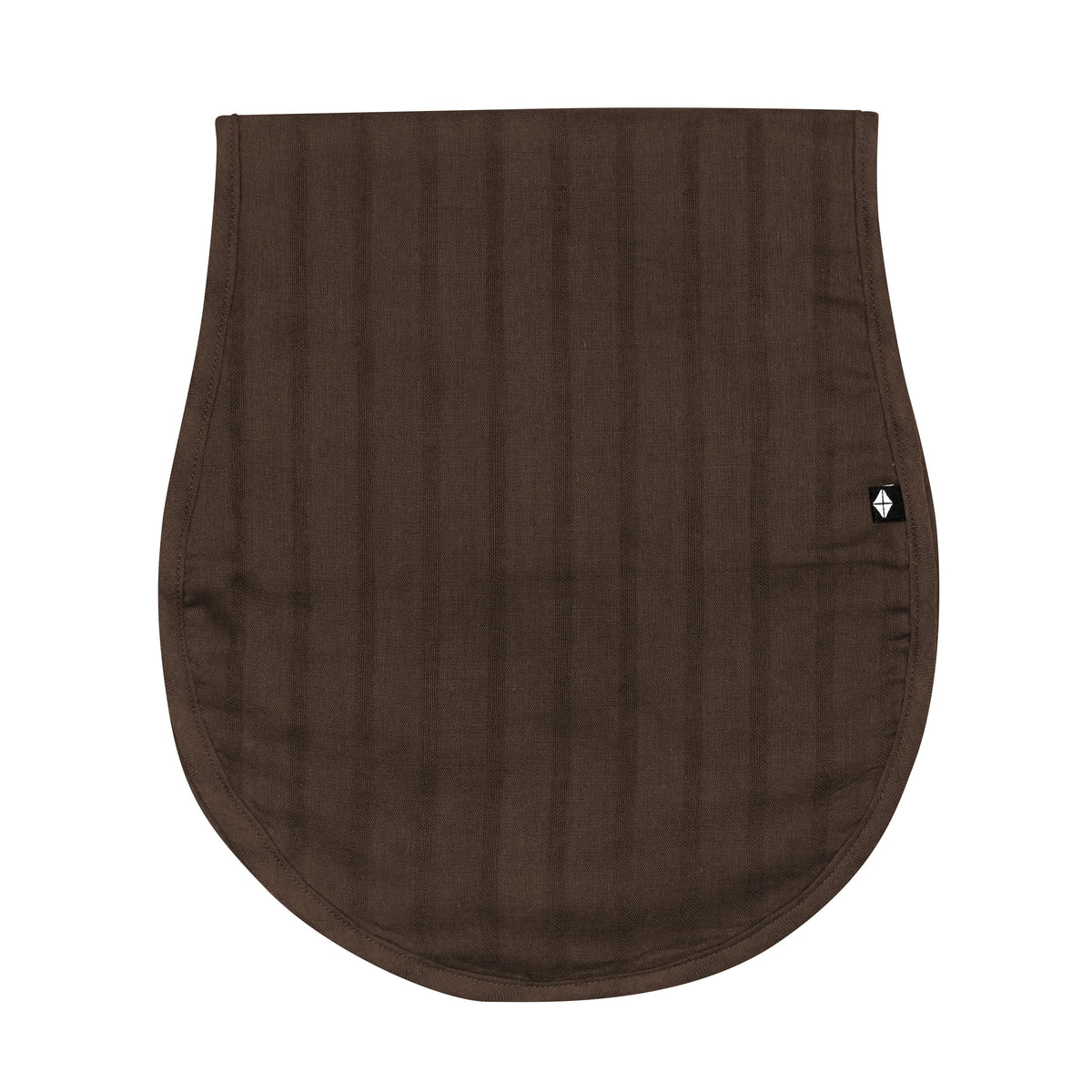 Bamboo Muslin Burp Cloth in Espresso Brown