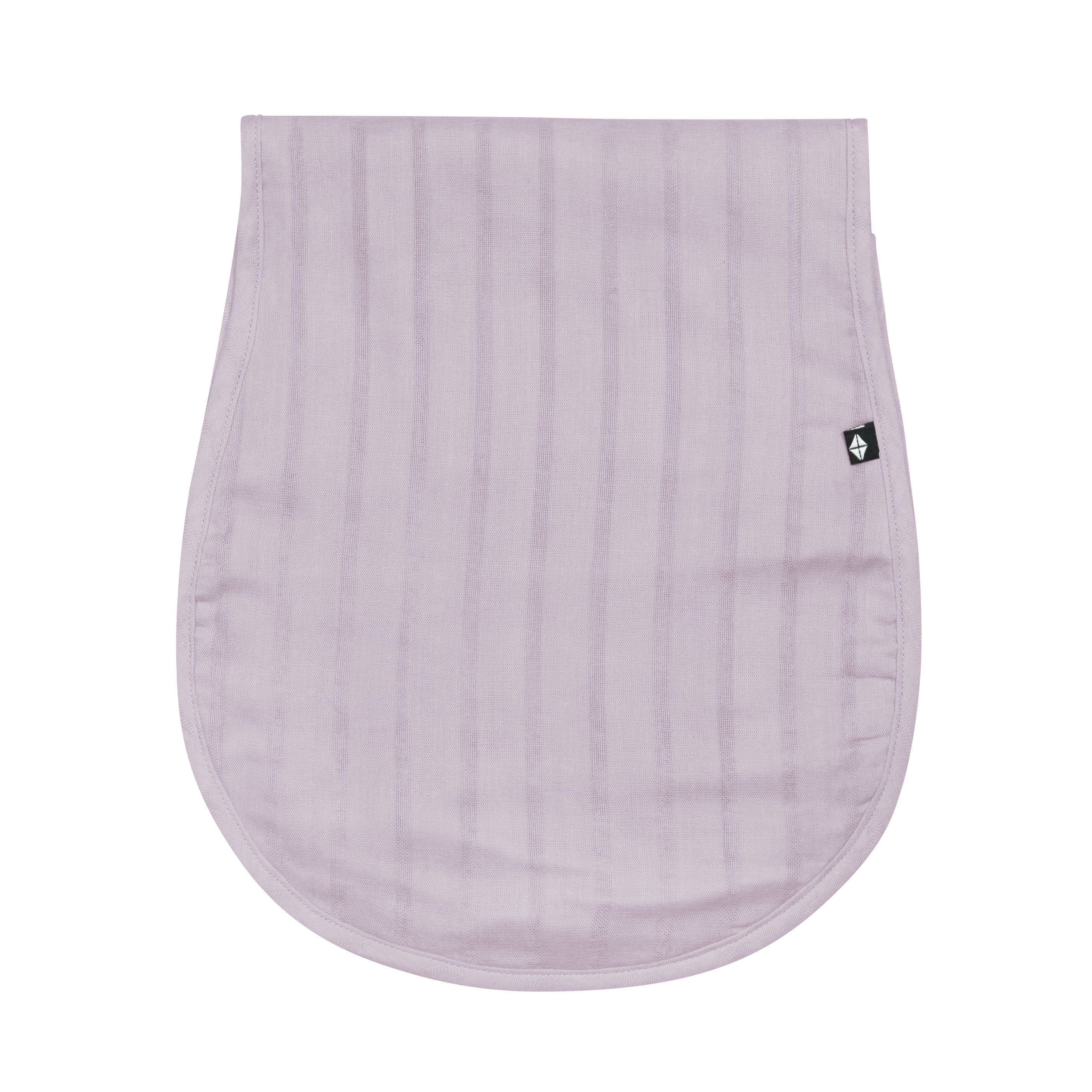 Bamboo Muslin Burp Cloth in Wisteria folded