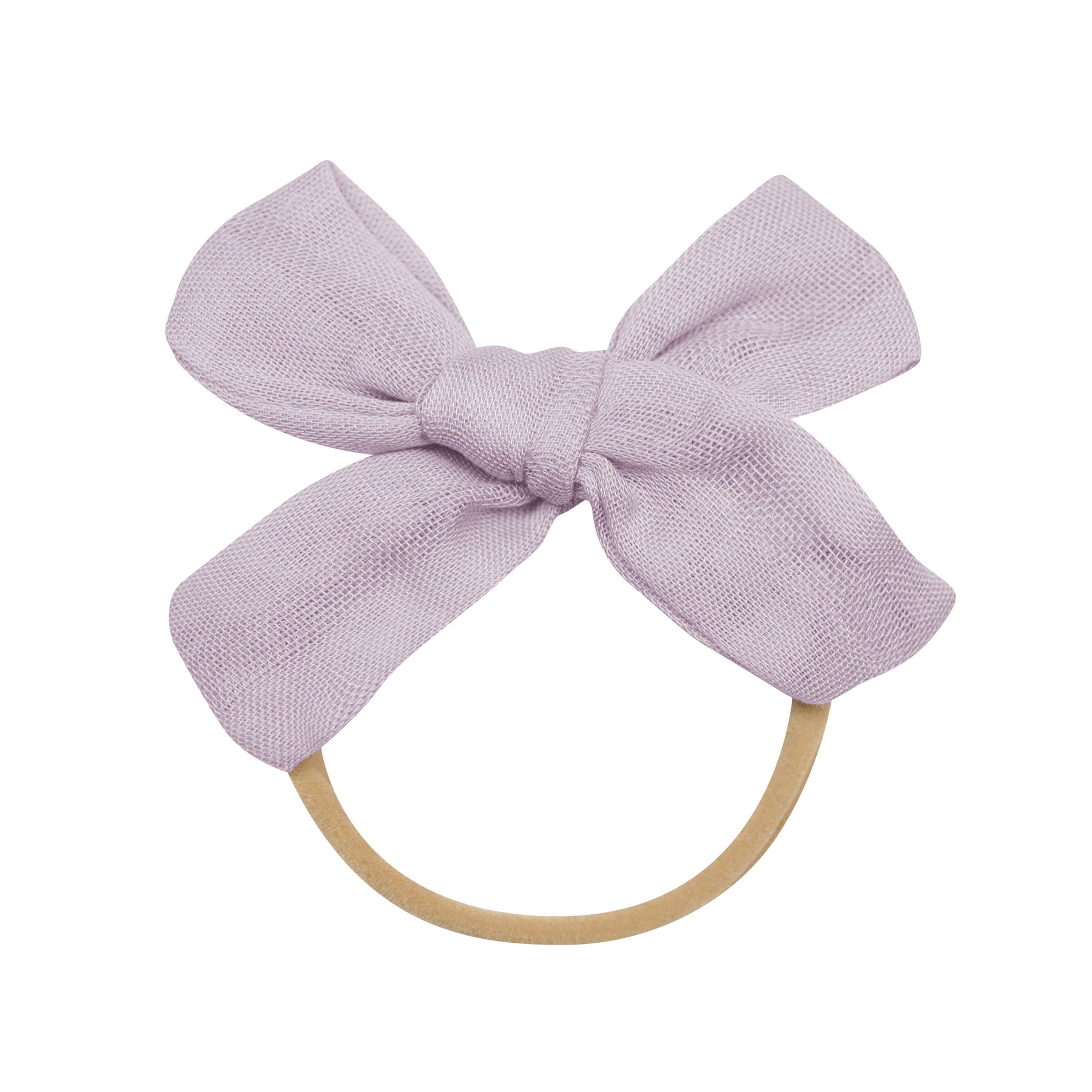 Bamboo Muslin Medium Bow in Wisteria