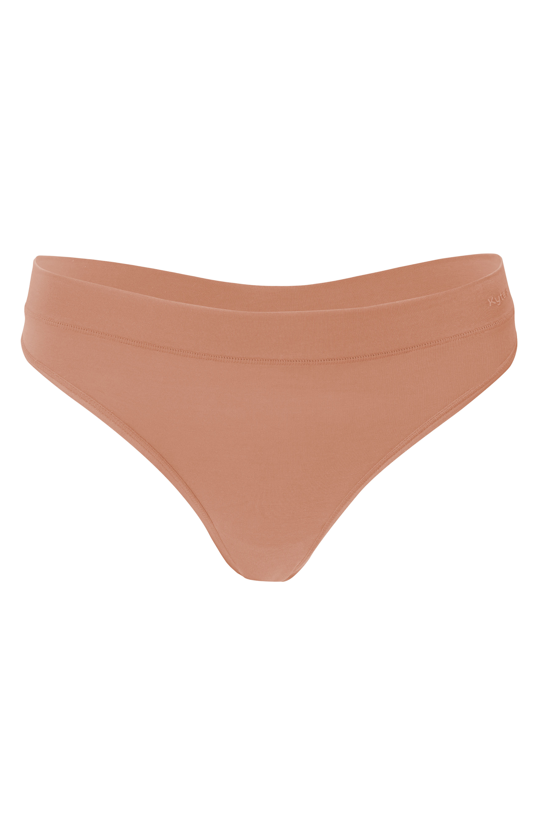 Front of the Women's Thong in Latte