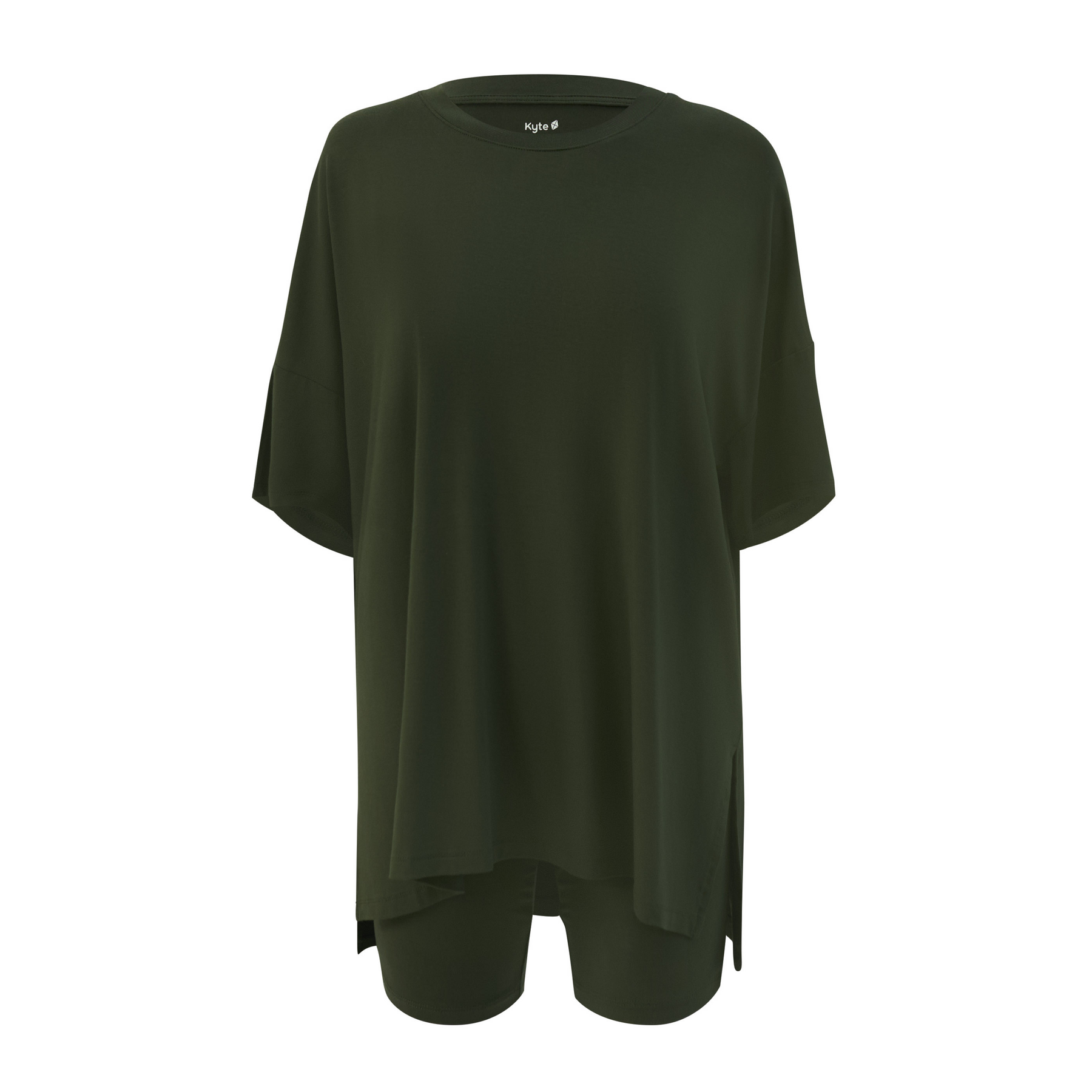 Front view of Women’s Biker Short Set in Fir