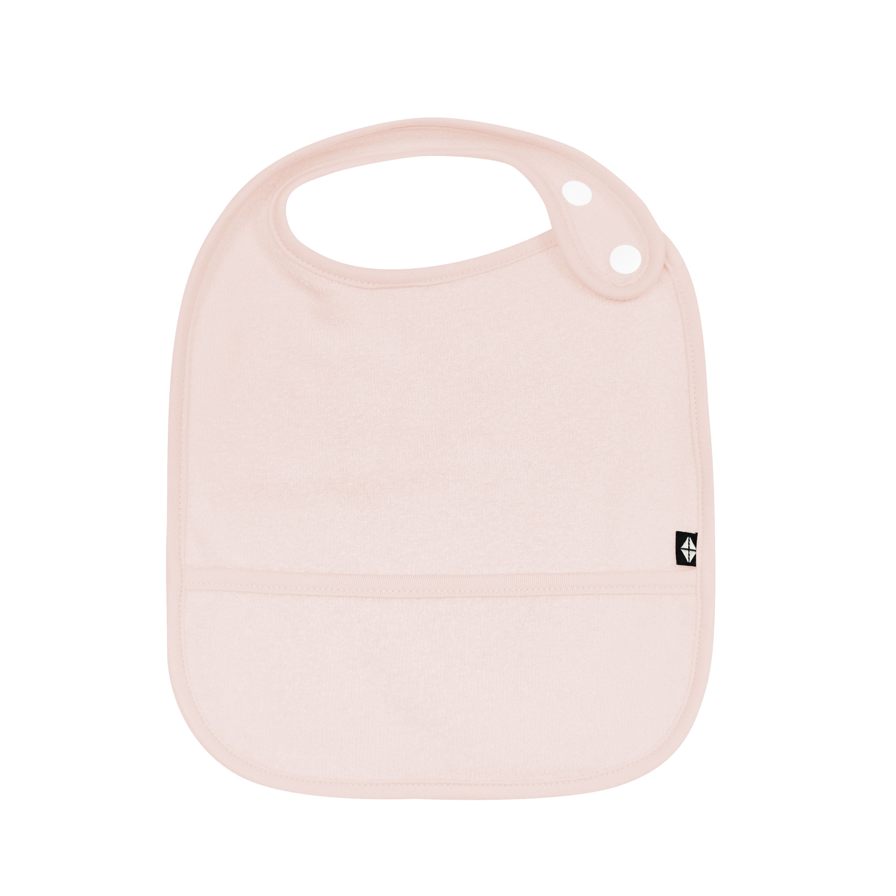 Terry Pocket Bib in Blush