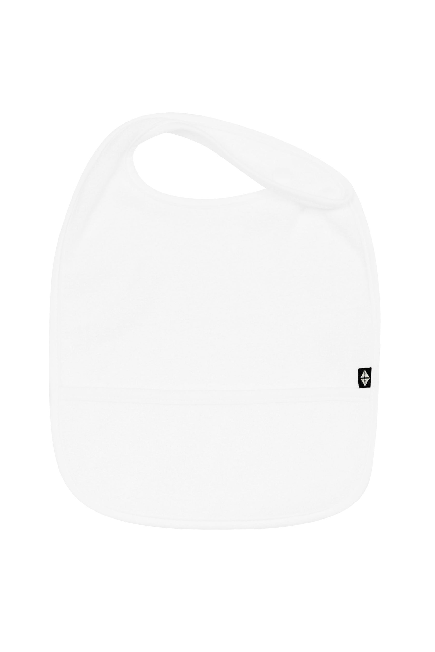 Terry Pocket Bib with Snaps in Cloud