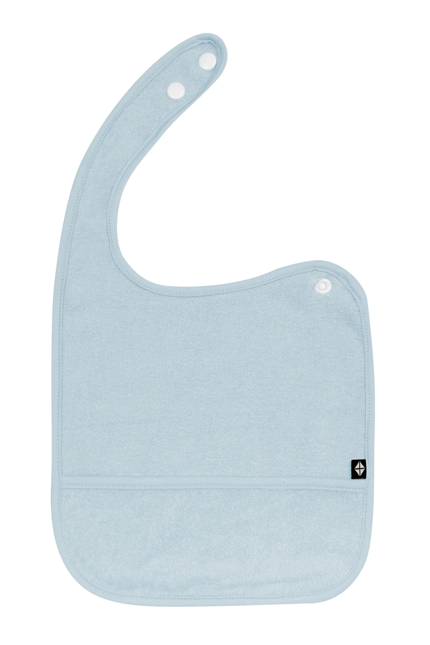 Bamboo Terry Pocket Bib in Slate Blue
