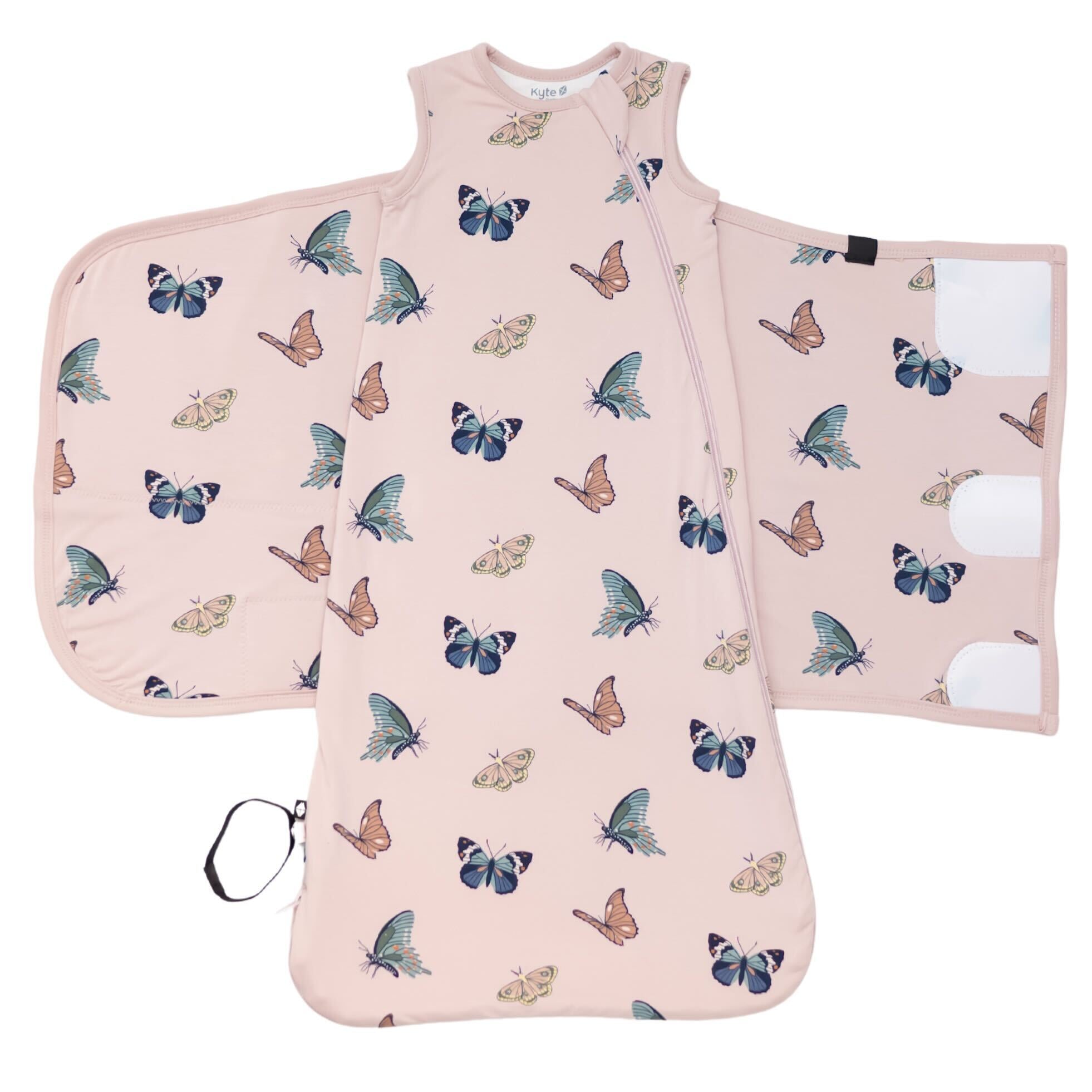 Sleep Bag Swaddler in Blush Butterfly 0.5