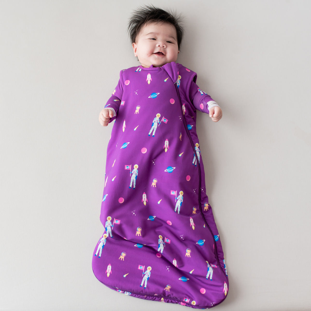 Baby wearing Sleep Bag in Barbie™ Astronaut 1.0