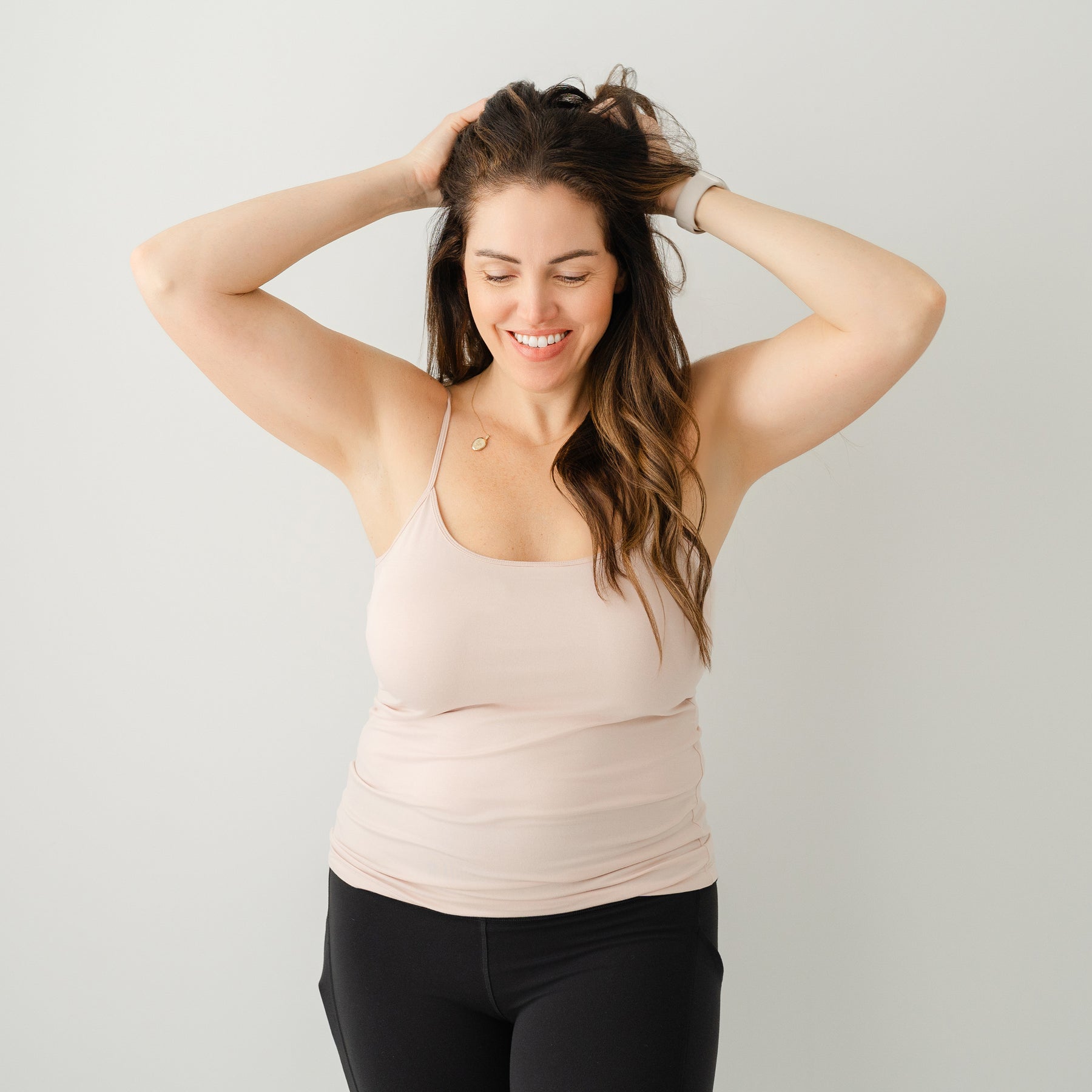 Woman modeling Women’s Camisole in Blush