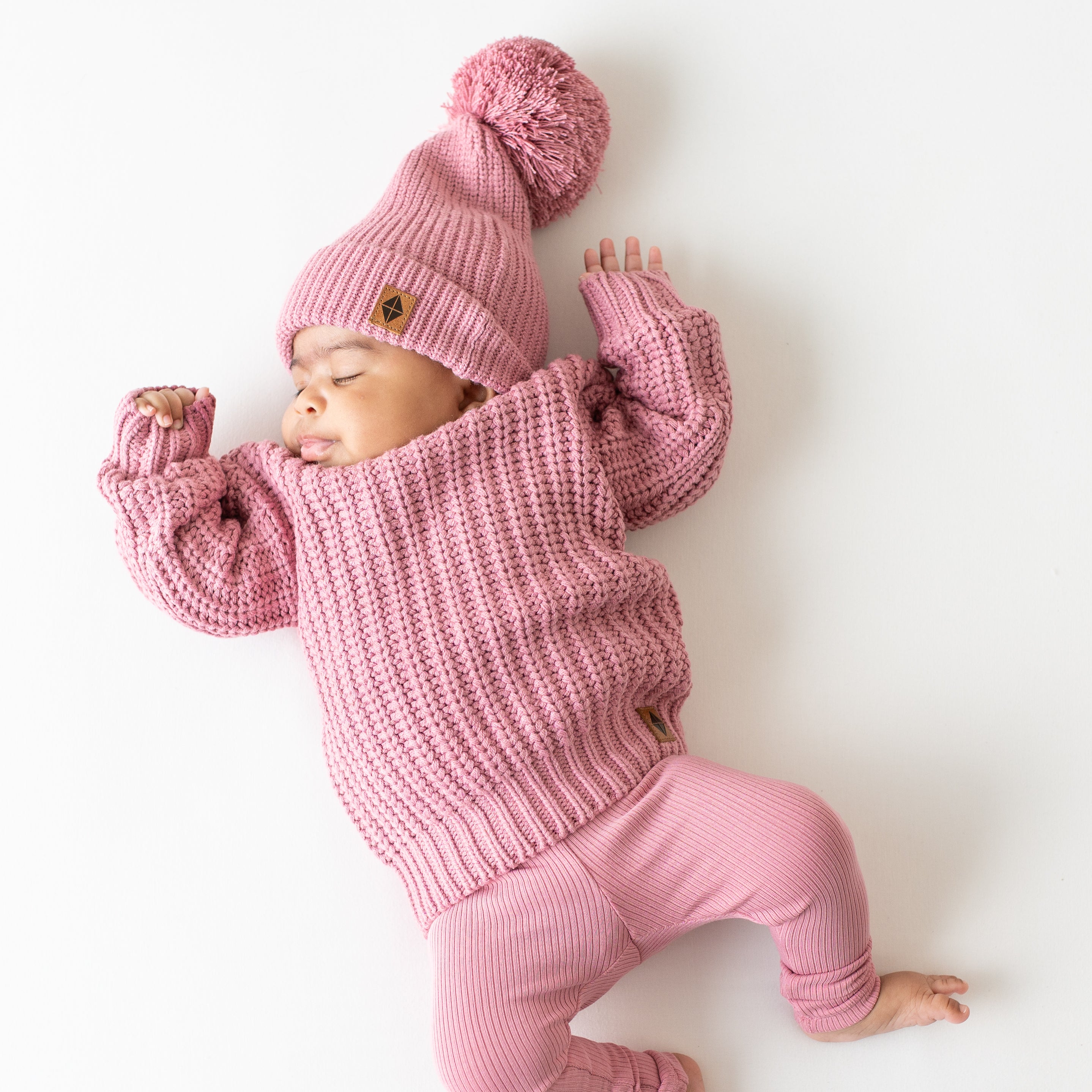 Chunky Knit Sweater in Apple Blossom