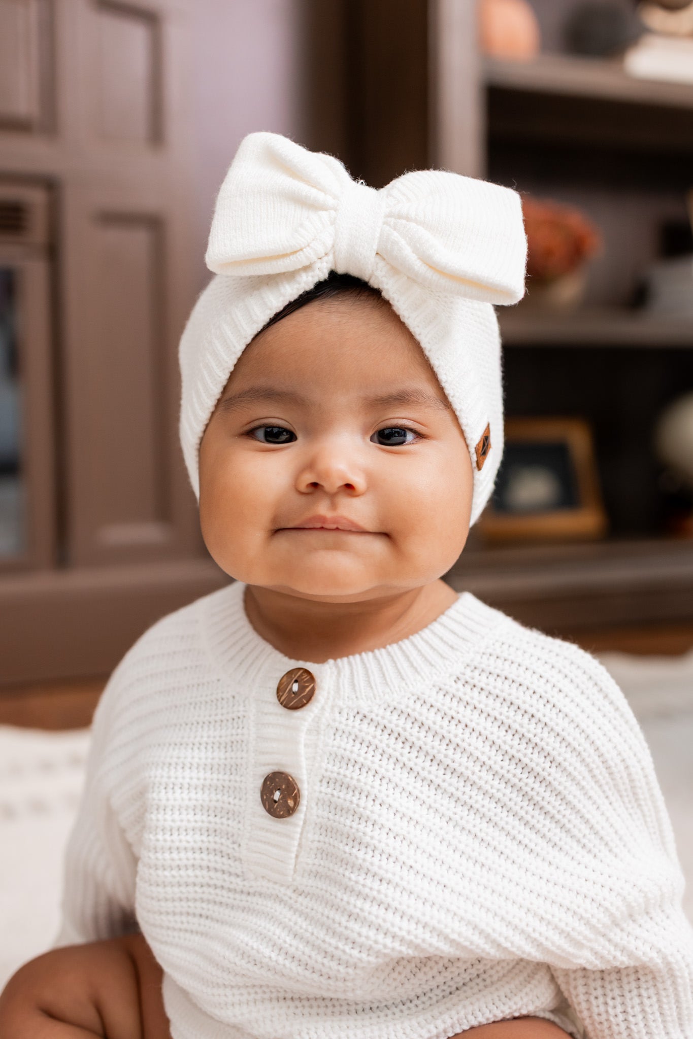Chunky Knit Romper in Cloud
