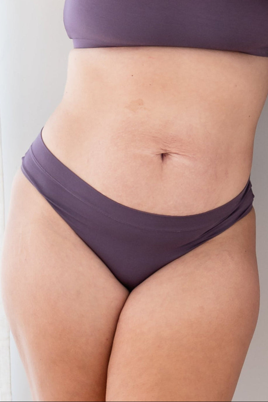 Women's Cheekini in Currant shown on a model
