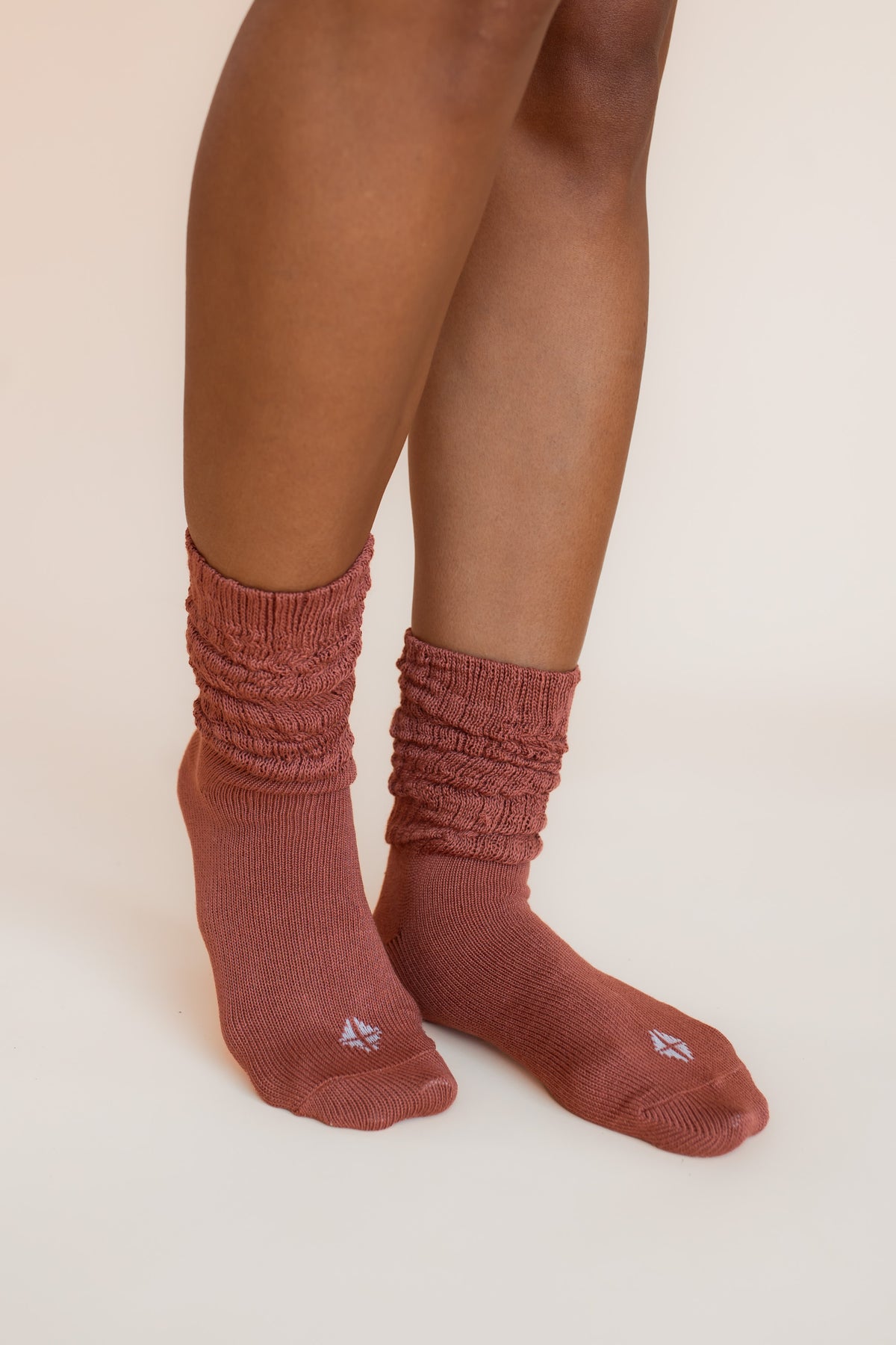 Adult Scrunch Socks in Ember