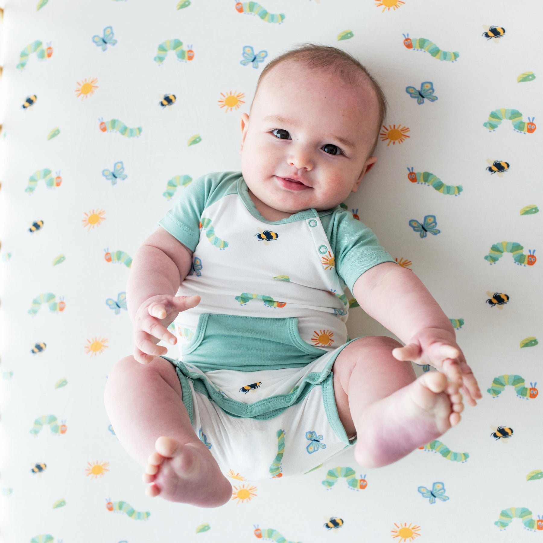 Image of baby wearing a Shortall in The Very Hungry Caterpillar™ and Friends