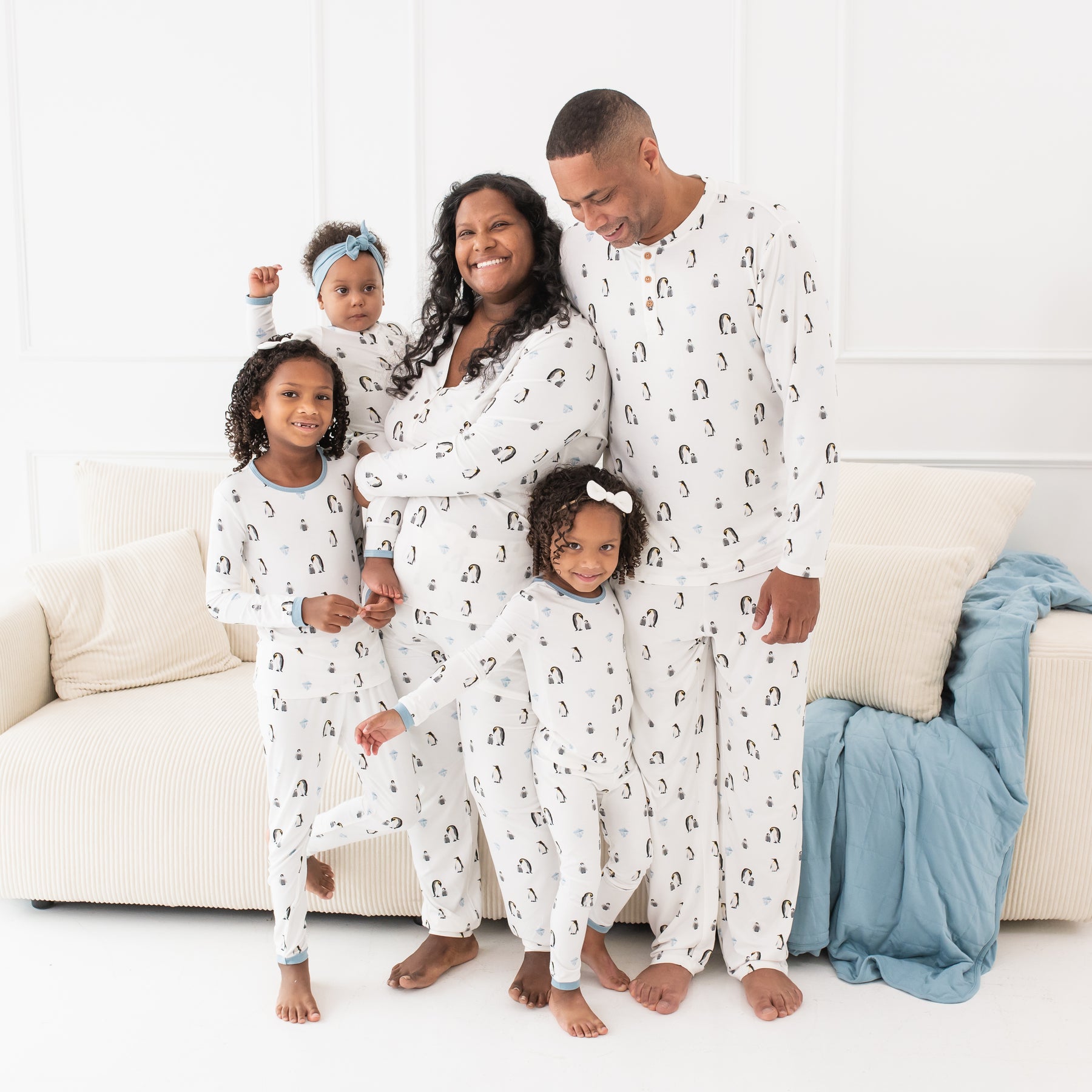 Long Sleeve Pajamas in Penguin