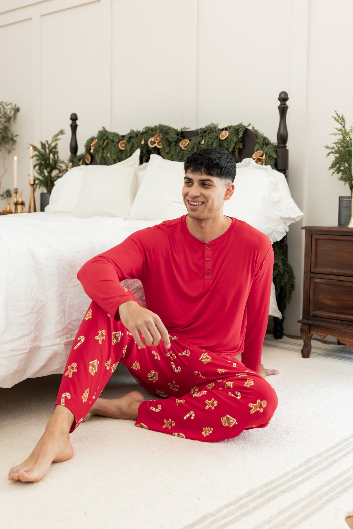 Men's Lounge Pants in Gingerbread