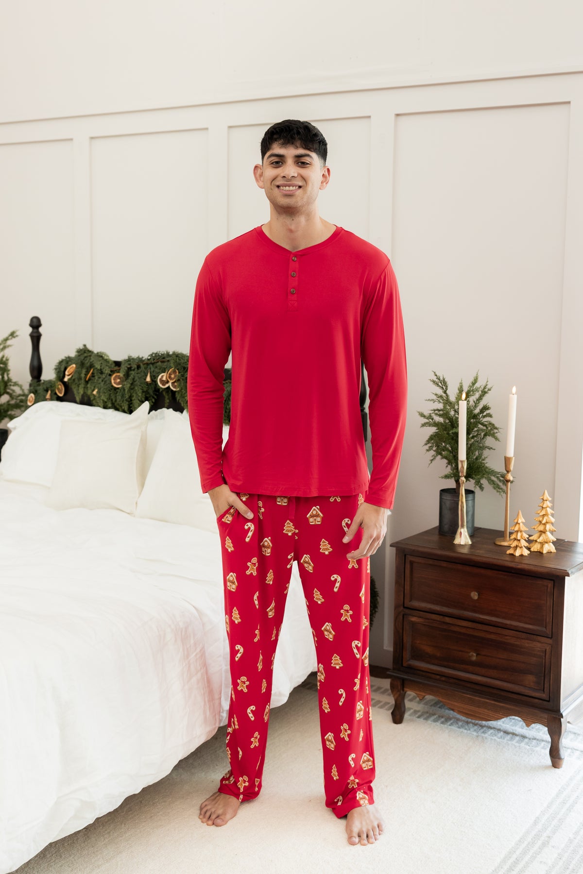 Men's Lounge Pants in Gingerbread