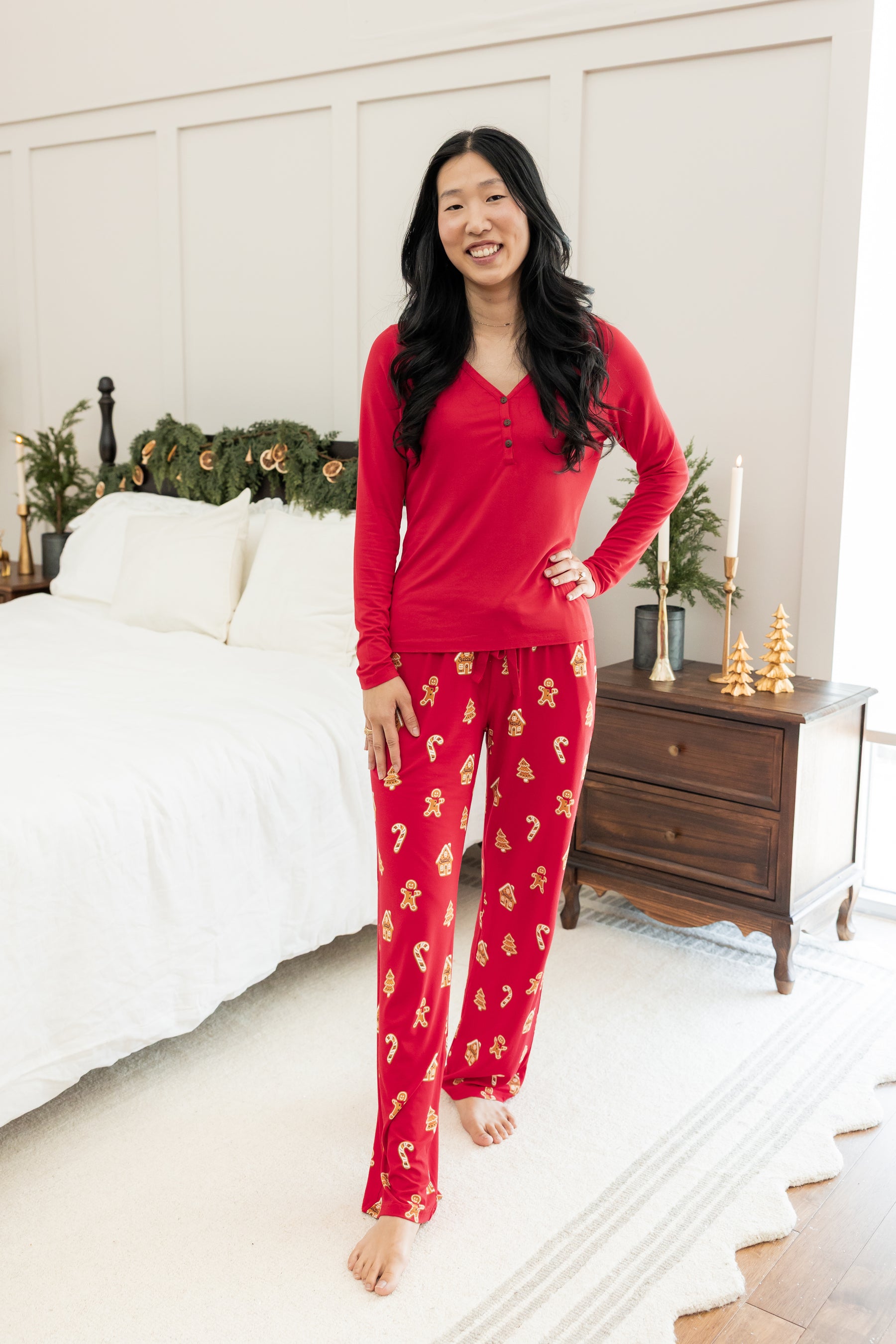Women's Lounge Pants in Gingerbread