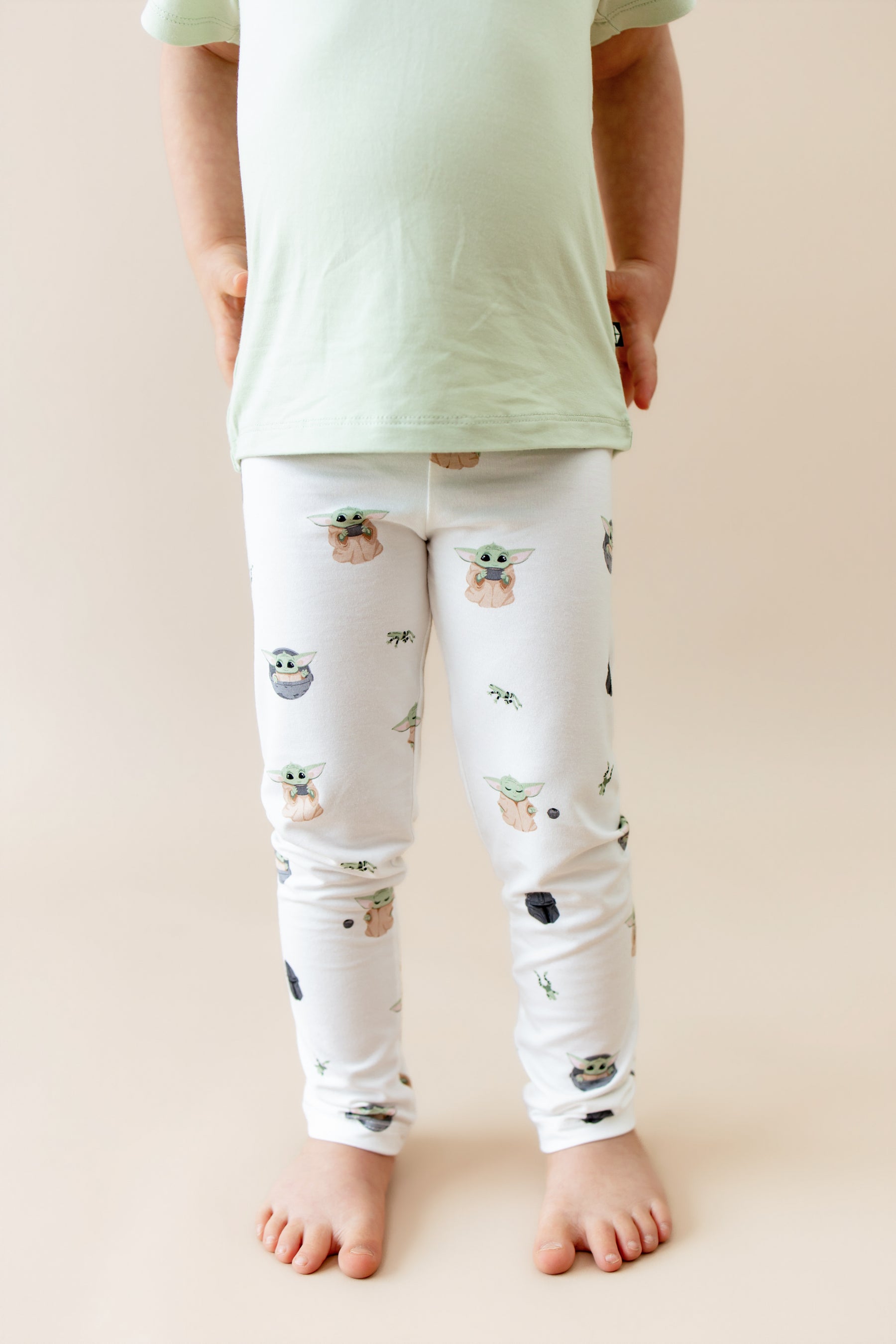 Toddler Leggings in Grogu™ shown on a young model