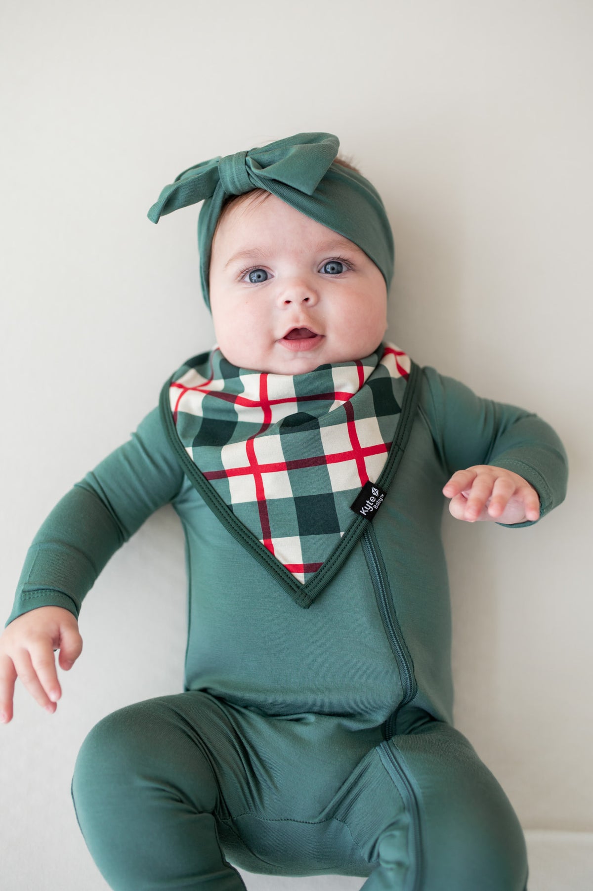 Bib in Holiday Plaid